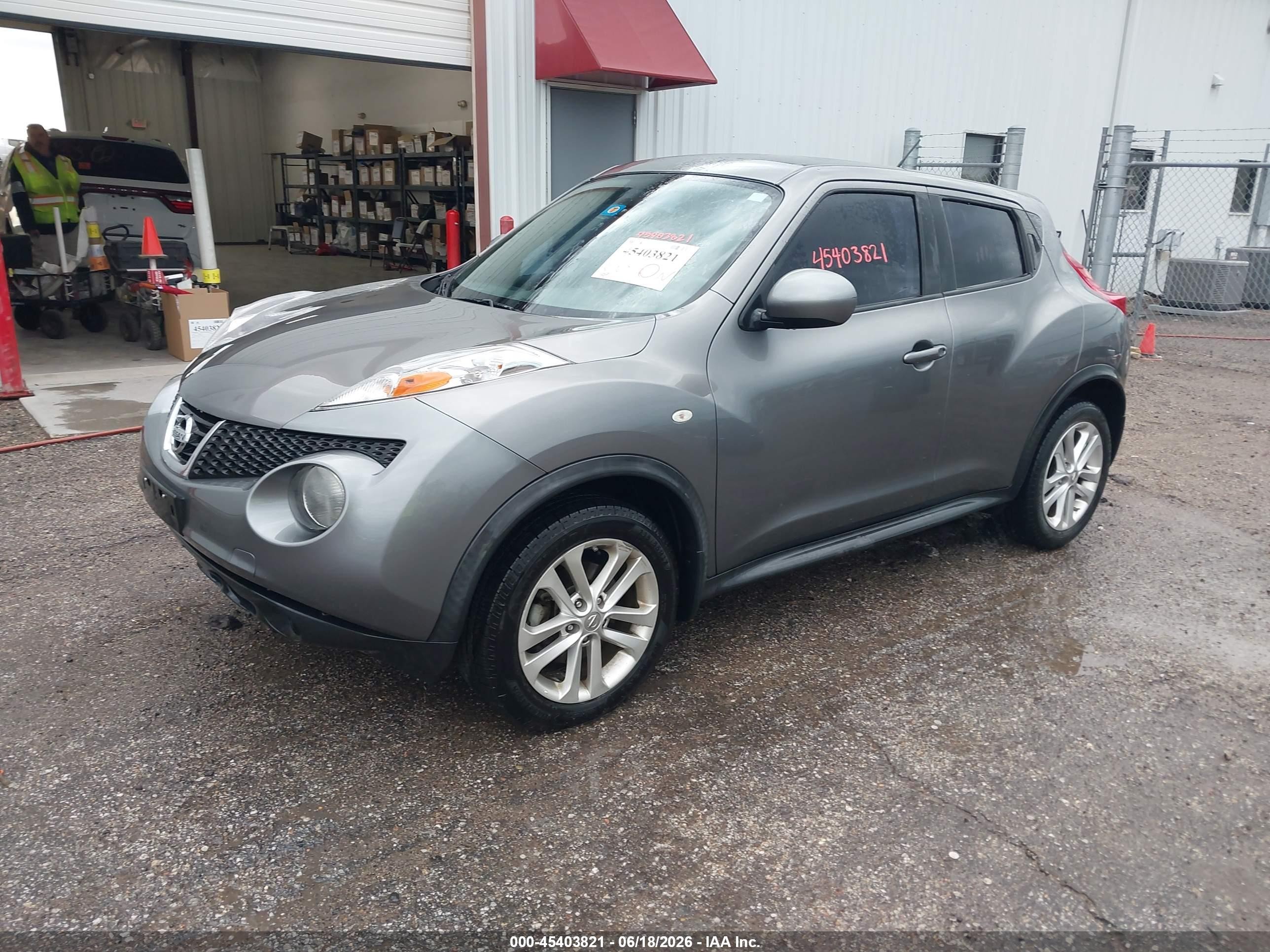 2014 Nissan Juke S Gray vin: JN8AF5MR1ET452977