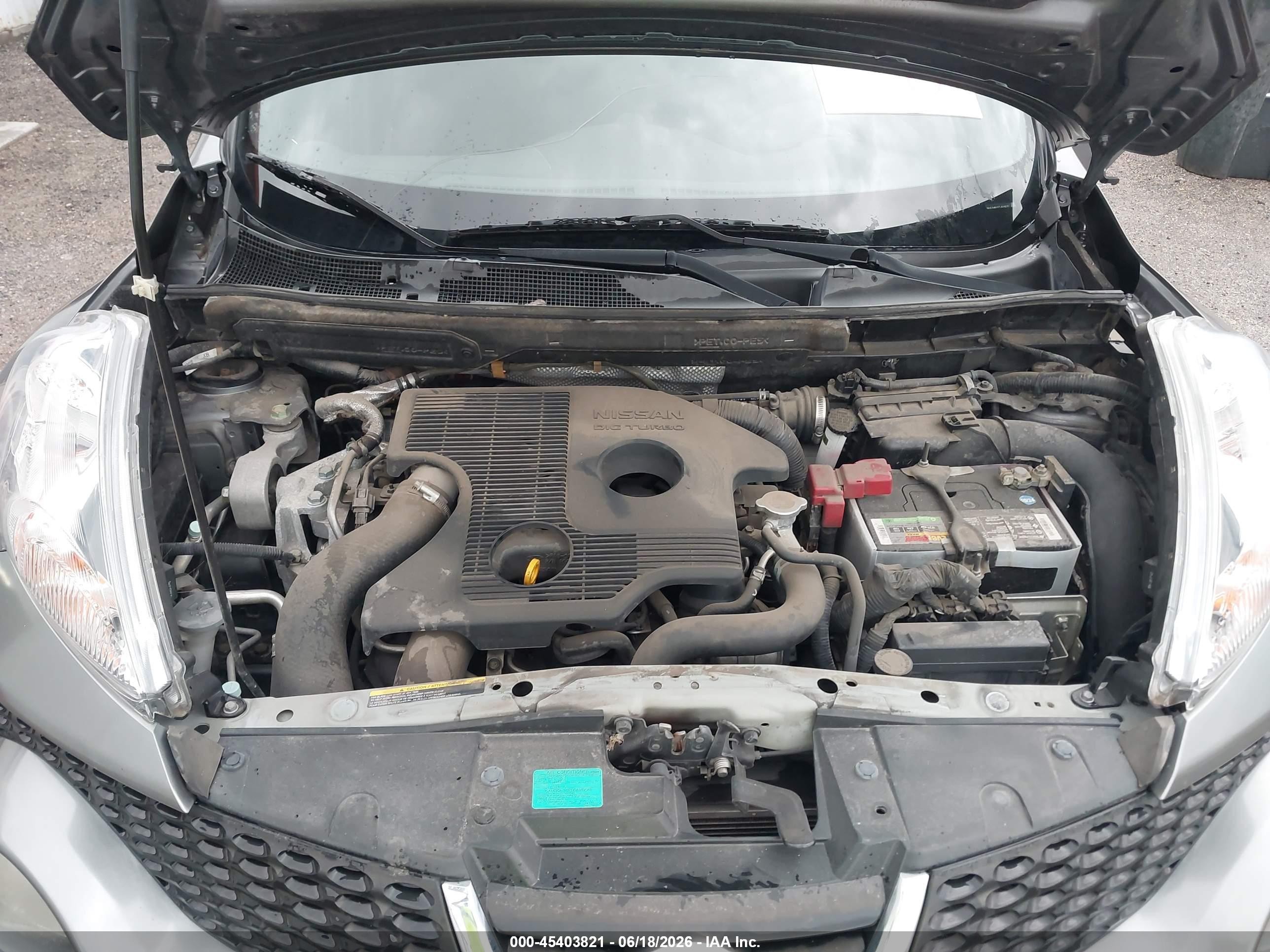 2014 Nissan Juke S Gray vin: JN8AF5MR1ET452977