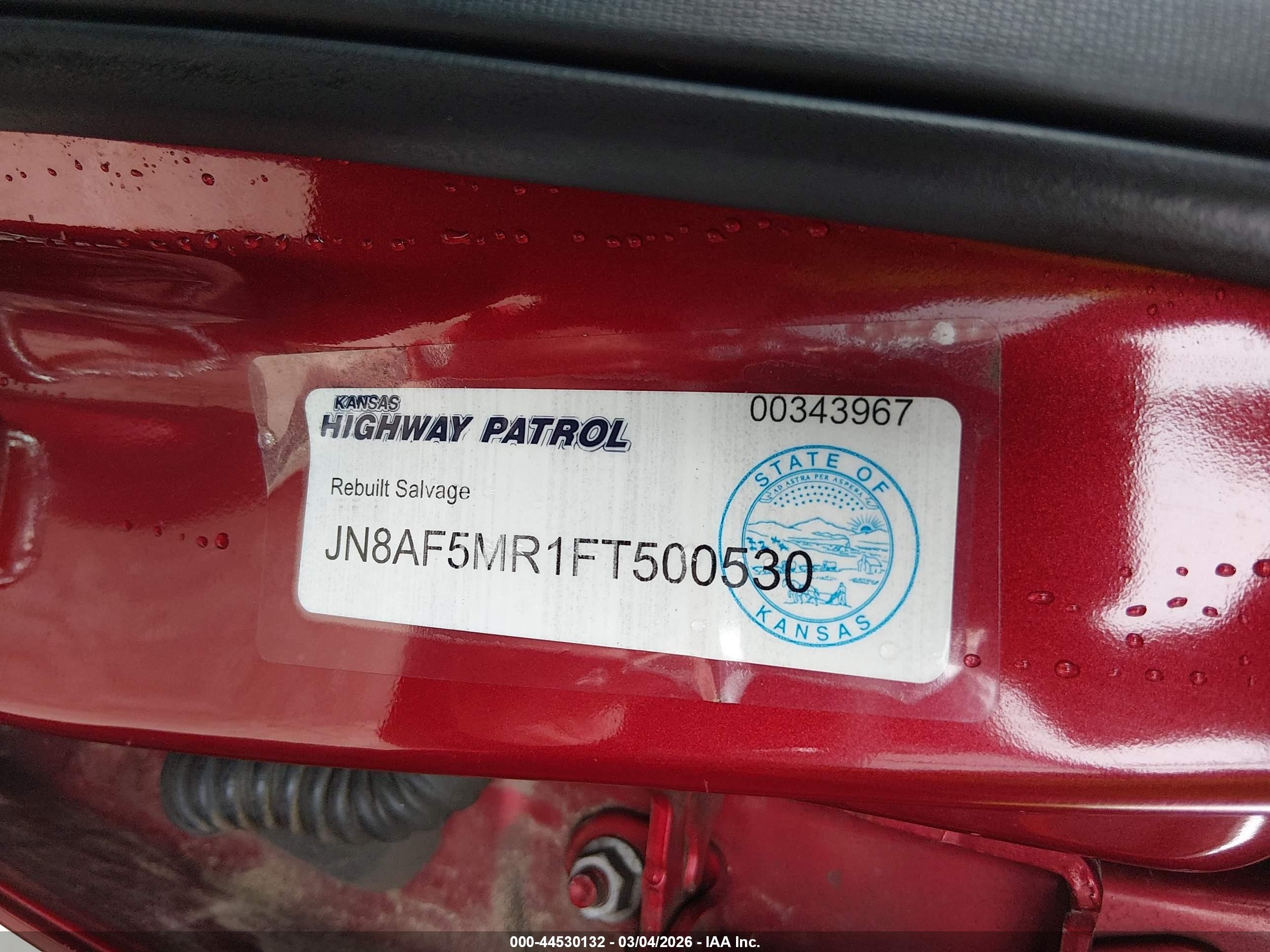 2015 Nissan Juke Nismo/s/sl/sv Темно-бордовый vin: JN8AF5MR1FT500530
