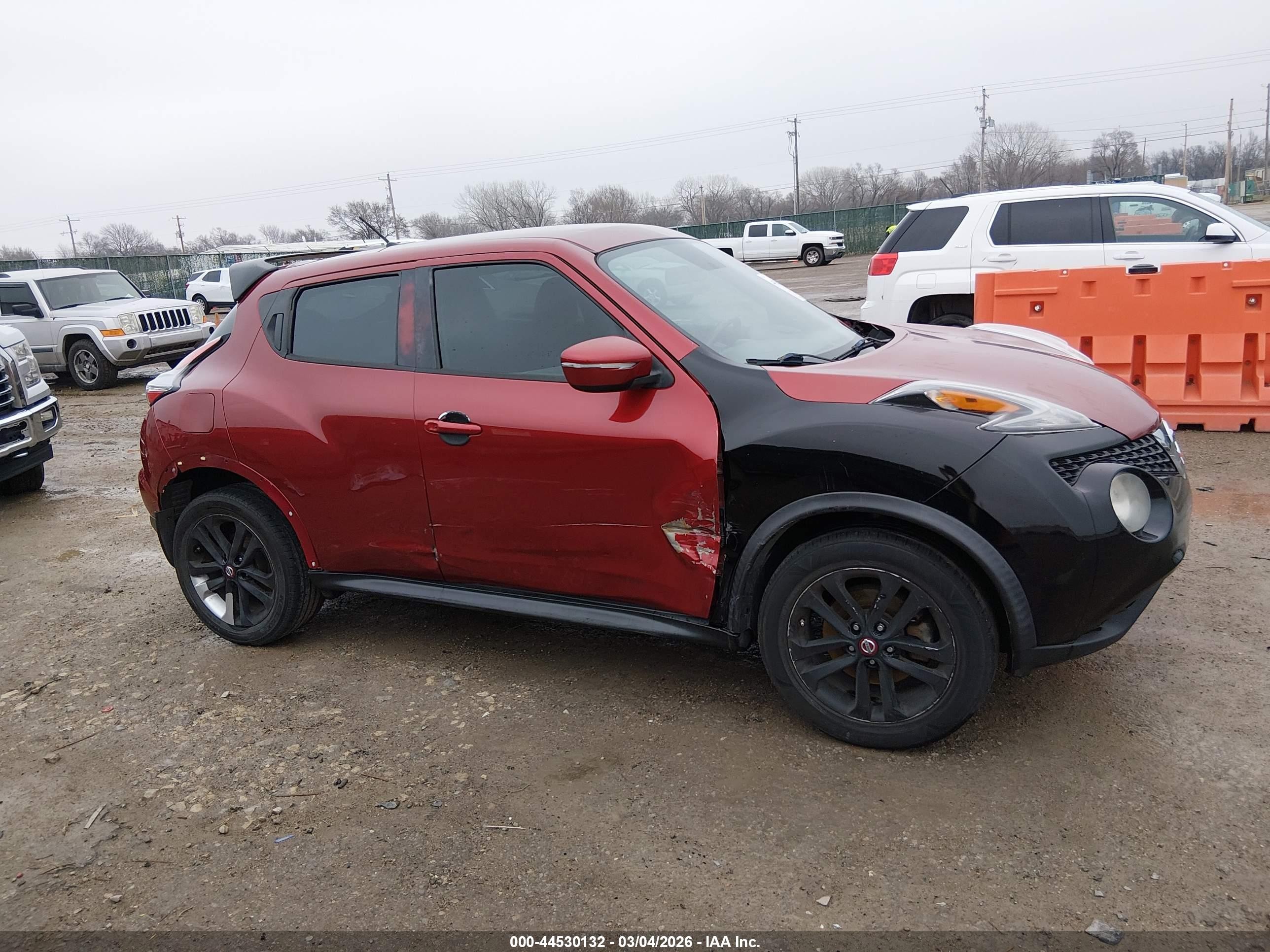 2015 Nissan Juke Nismo/s/sl/sv Темно-бордовый vin: JN8AF5MR1FT500530