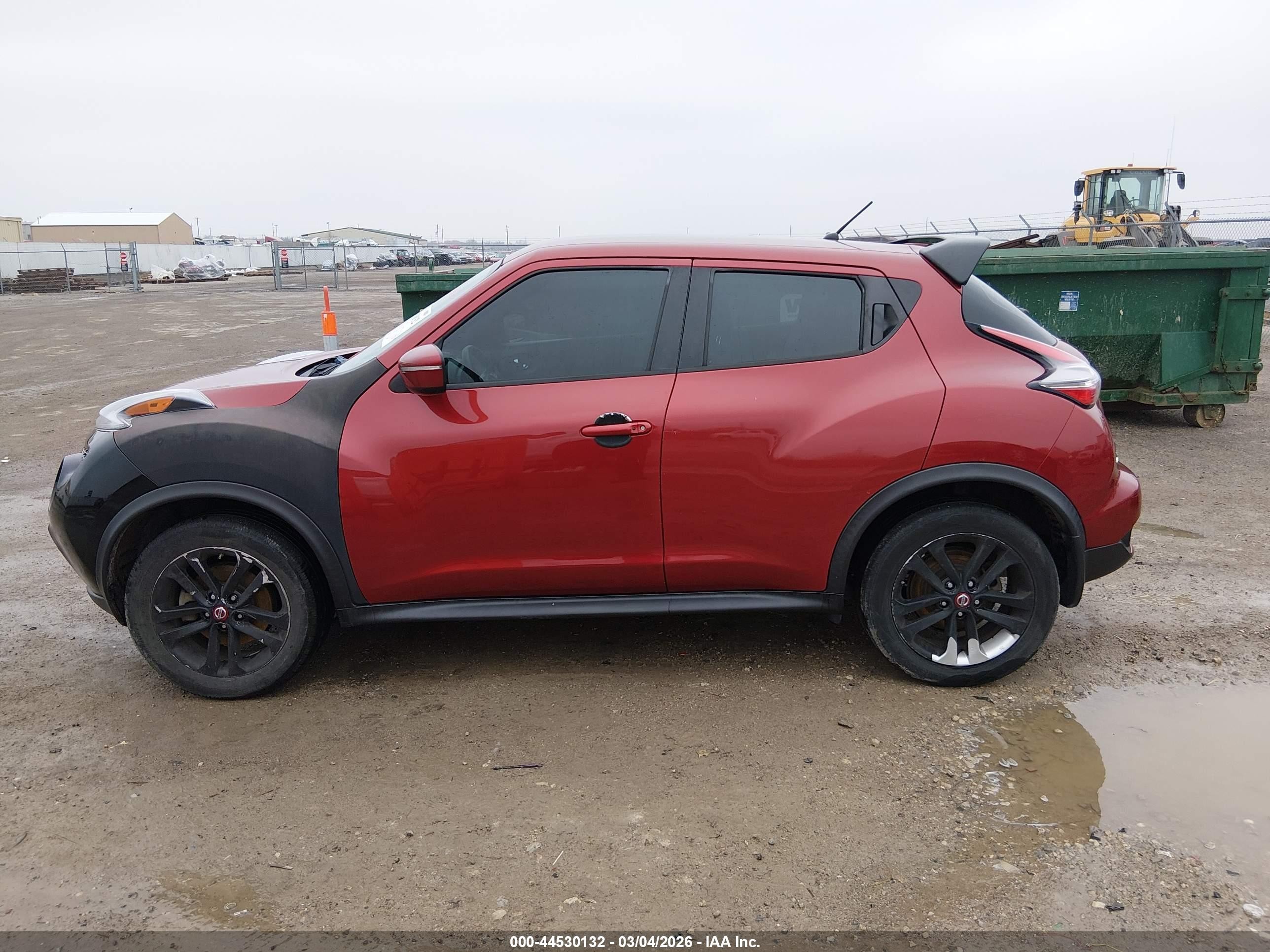 2015 Nissan Juke Nismo/s/sl/sv Темно-бордовый vin: JN8AF5MR1FT500530