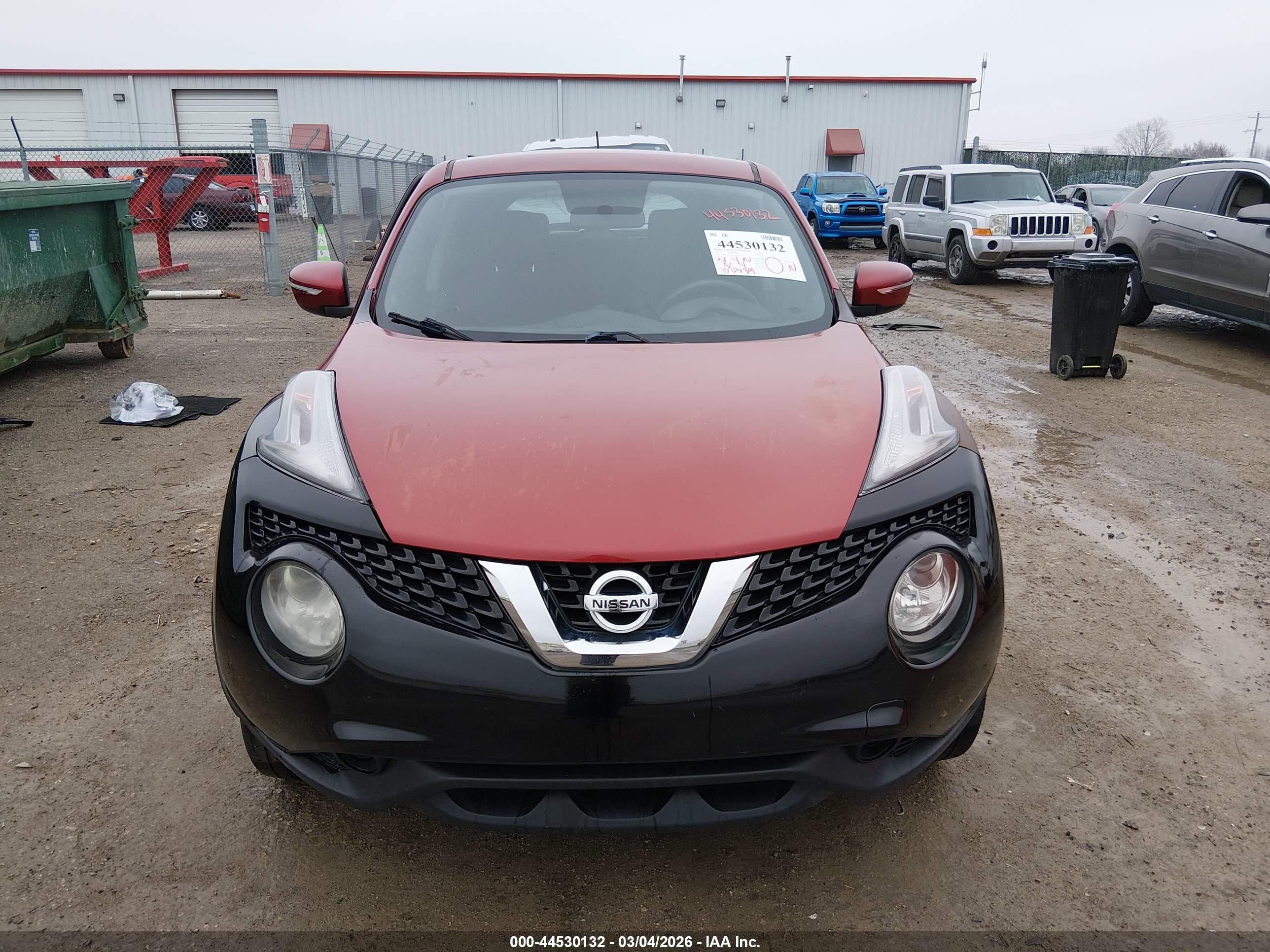 2015 Nissan Juke Nismo/s/sl/sv Темно-бордовый vin: JN8AF5MR1FT500530