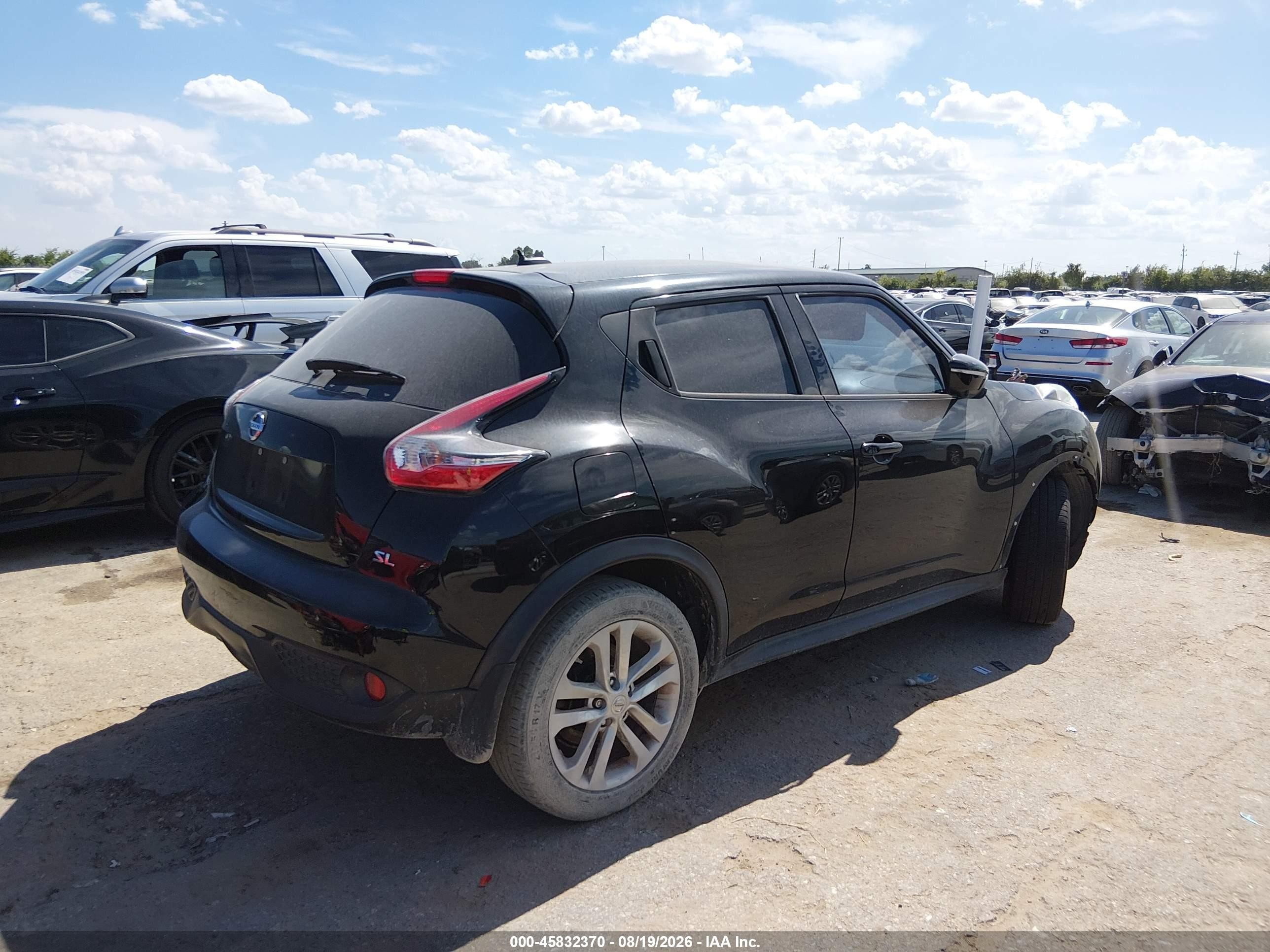 2015 Nissan Juke Sl Black vin: JN8AF5MR1FT505744