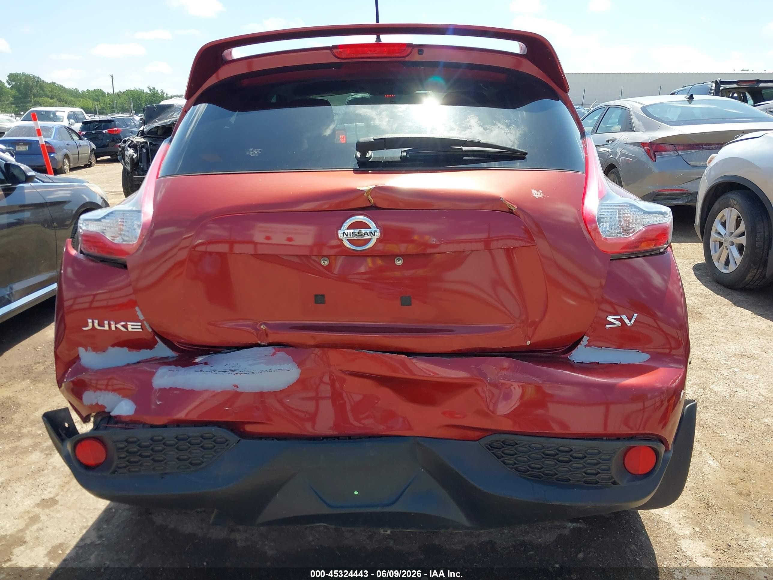 2015 Nissan Juke Sv Red vin: JN8AF5MR1FT510717