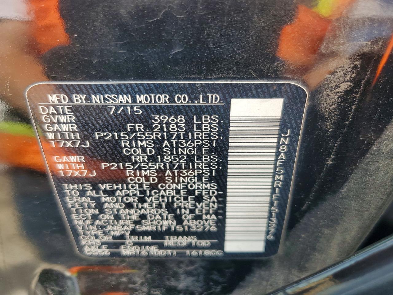 2015 Nissan Juke Sv Black vin: JN8AF5MR1FT513276