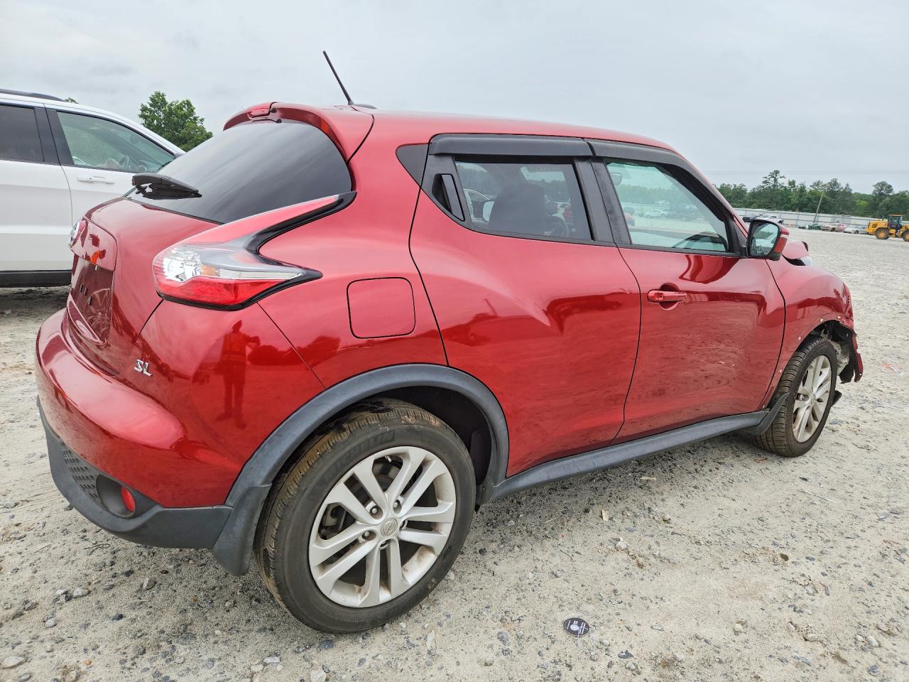 2015 Nissan Juke Sv Burgundy vin: JN8AF5MR1FT513553