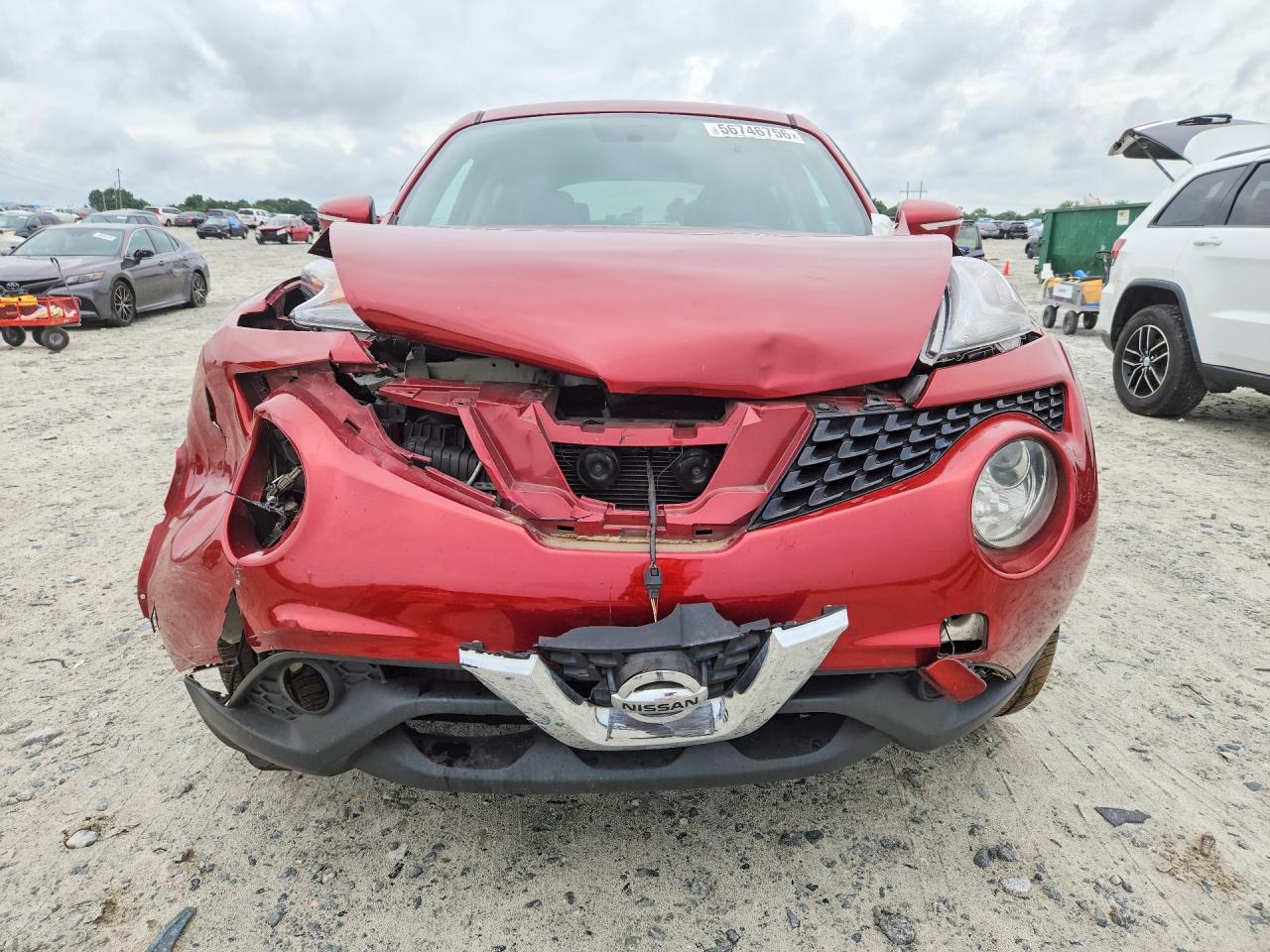 2015 Nissan Juke Sv Burgundy vin: JN8AF5MR1FT513553