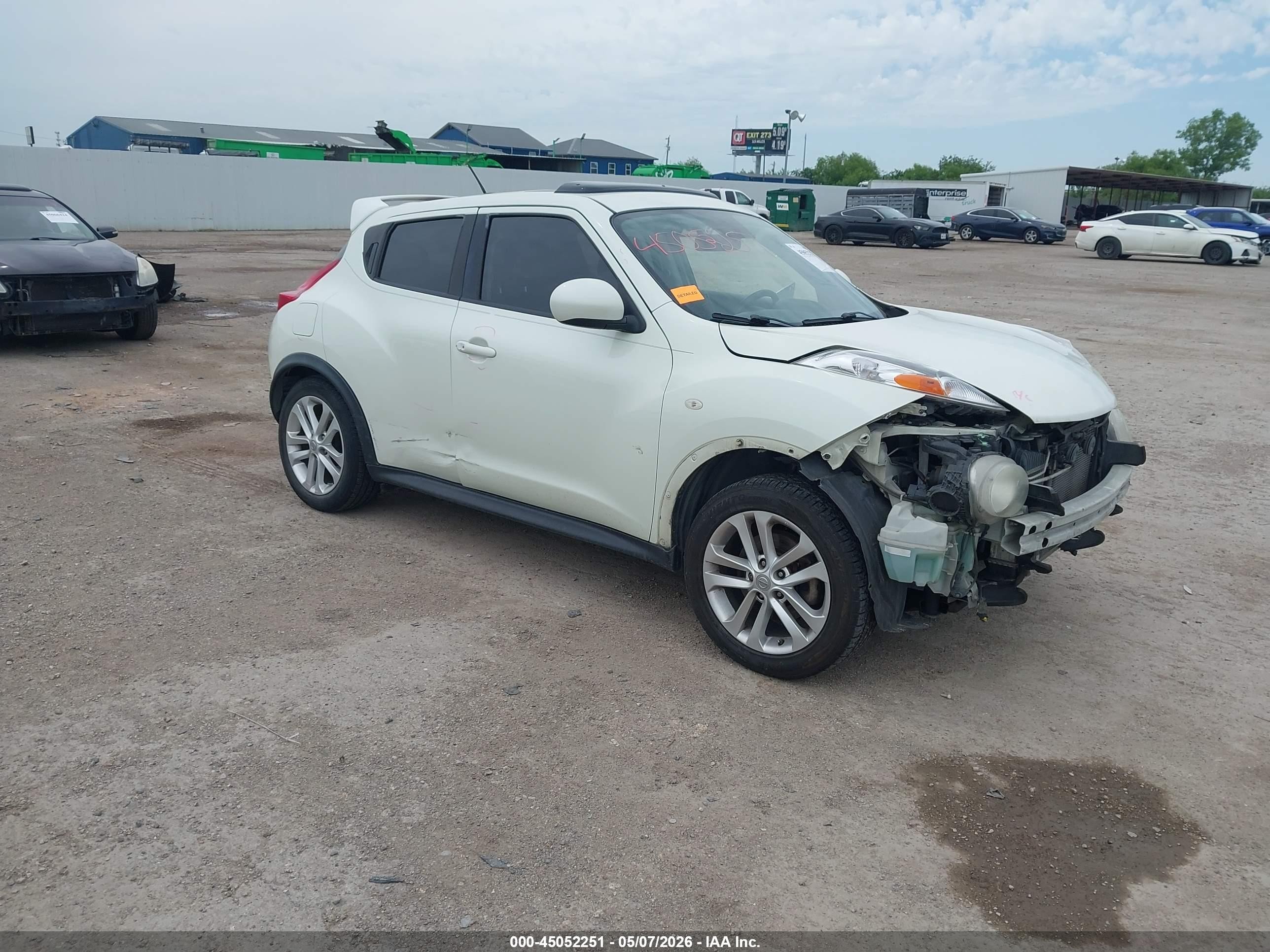 2012 Nissan Juke Sl White vin: JN8AF5MR2CT106711