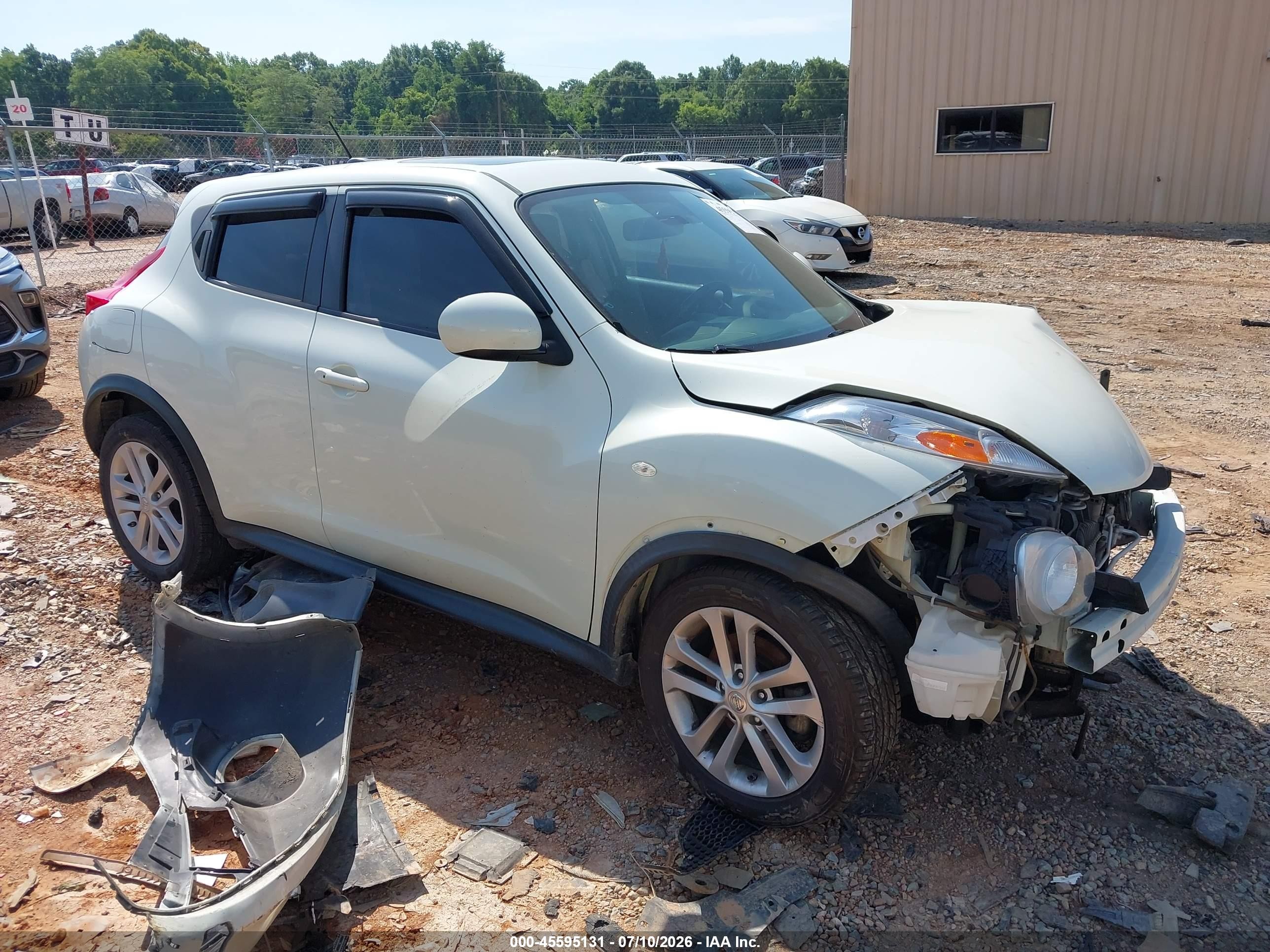 2012 Nissan Juke Sv White vin: JN8AF5MR2CT111052