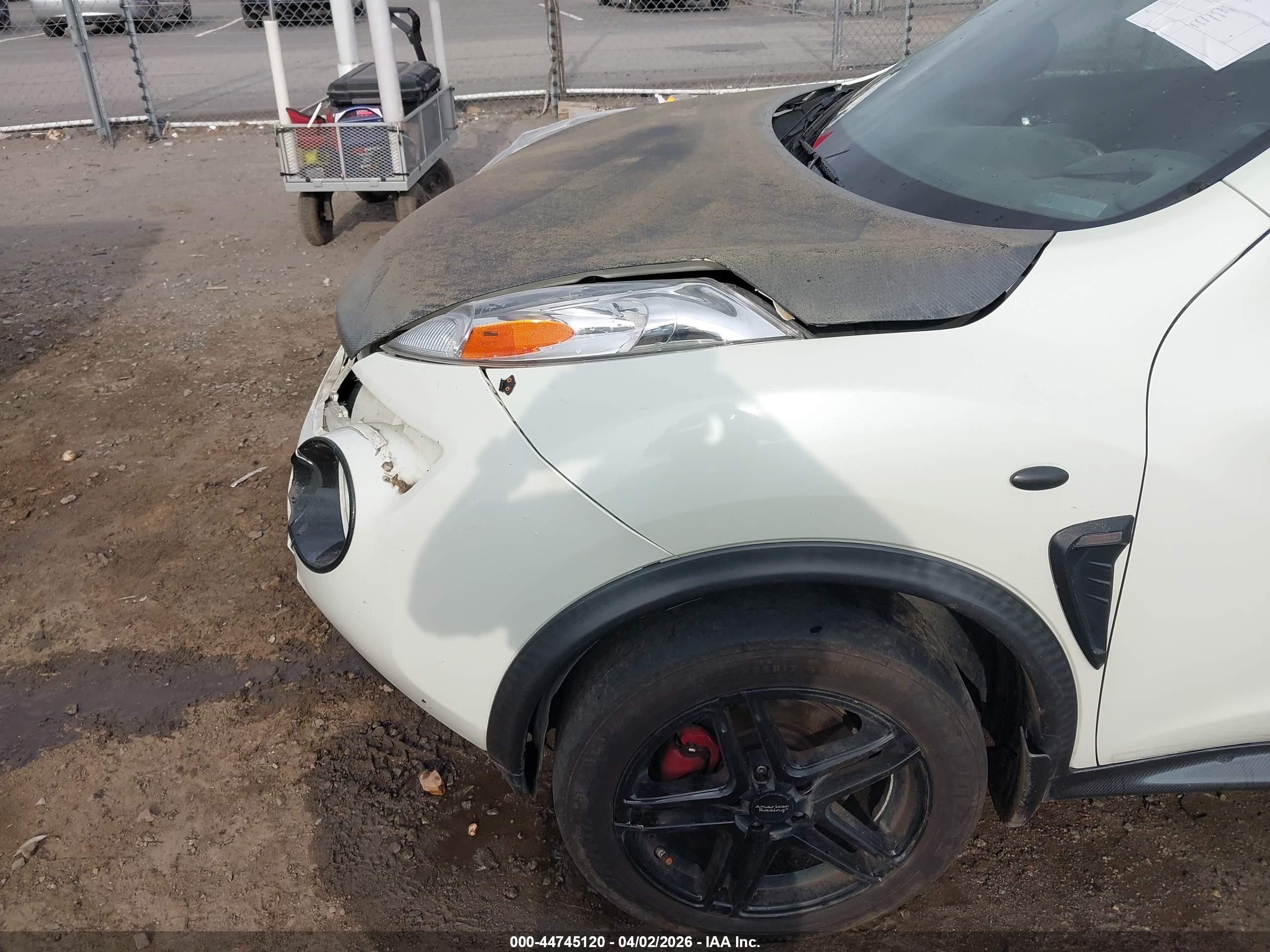 2012 Nissan Juke Sv White vin: JN8AF5MR2CT116249