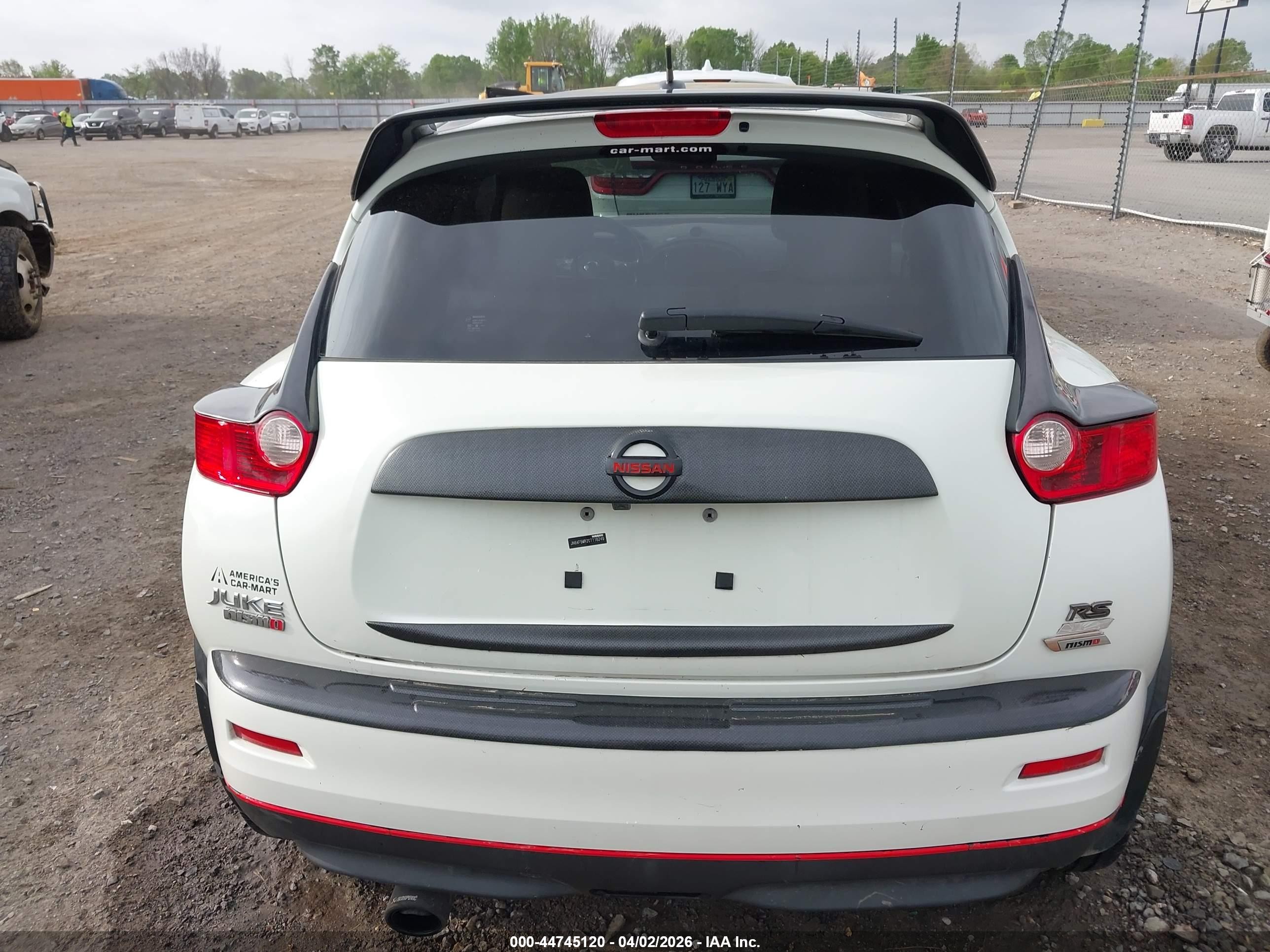 2012 Nissan Juke Sv White vin: JN8AF5MR2CT116249