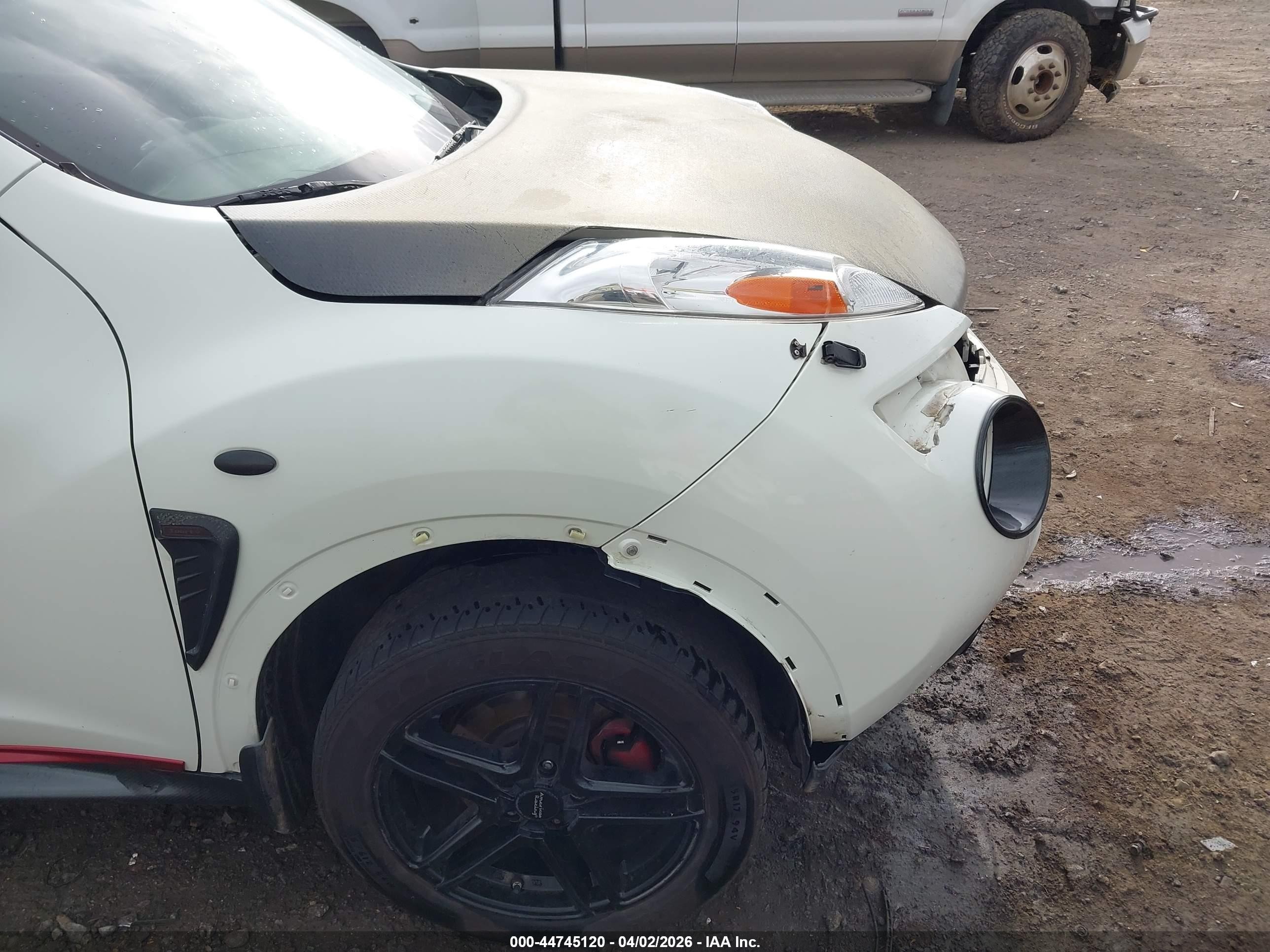 2012 Nissan Juke Sv White vin: JN8AF5MR2CT116249