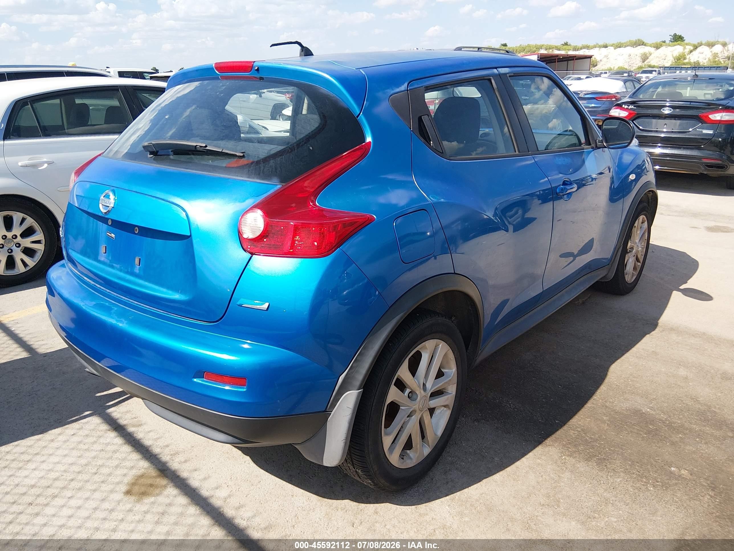 2012 Nissan Juke S Blue vin: JN8AF5MR2CT117451