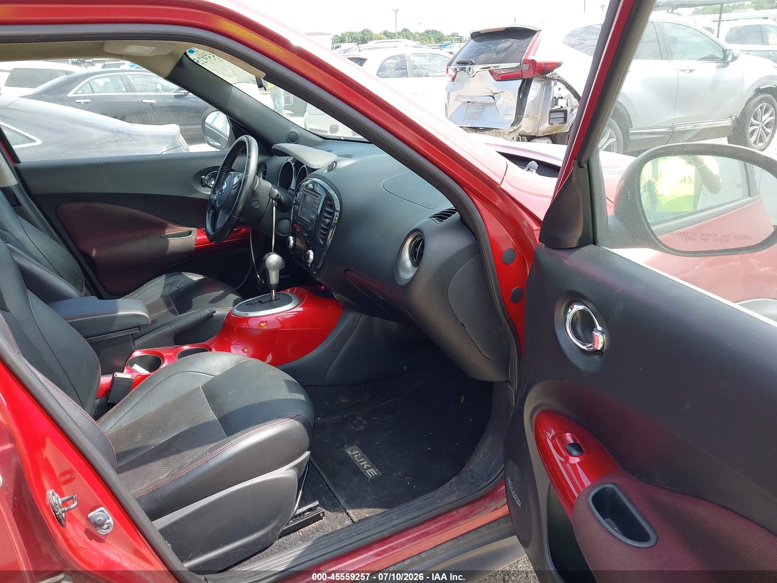 2013 Nissan Juke Sl Red vin: JN8AF5MR2DT200007