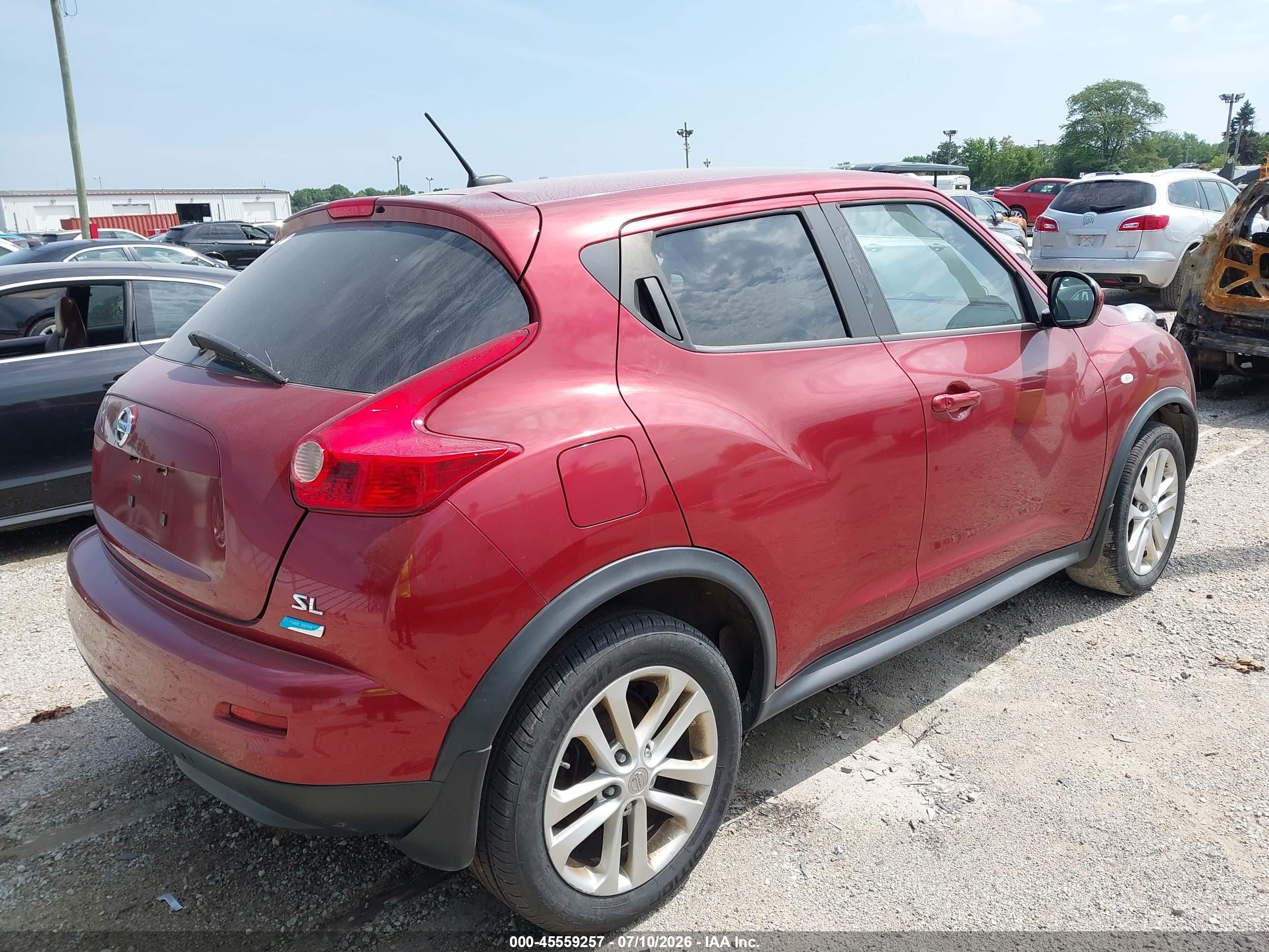2013 Nissan Juke Sl Red vin: JN8AF5MR2DT200007