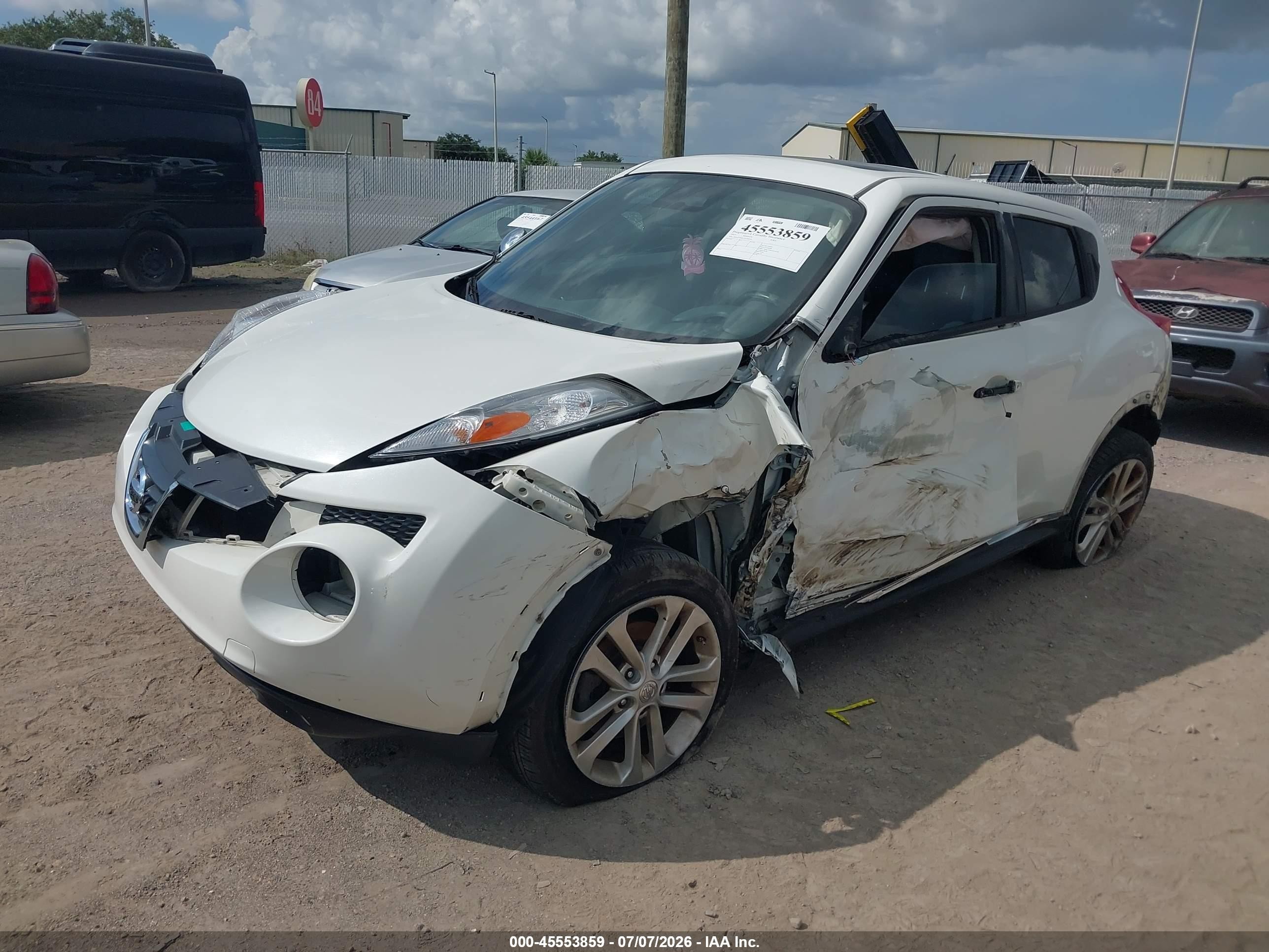 2013 Nissan Juke Sl White vin: JN8AF5MR2DT200220