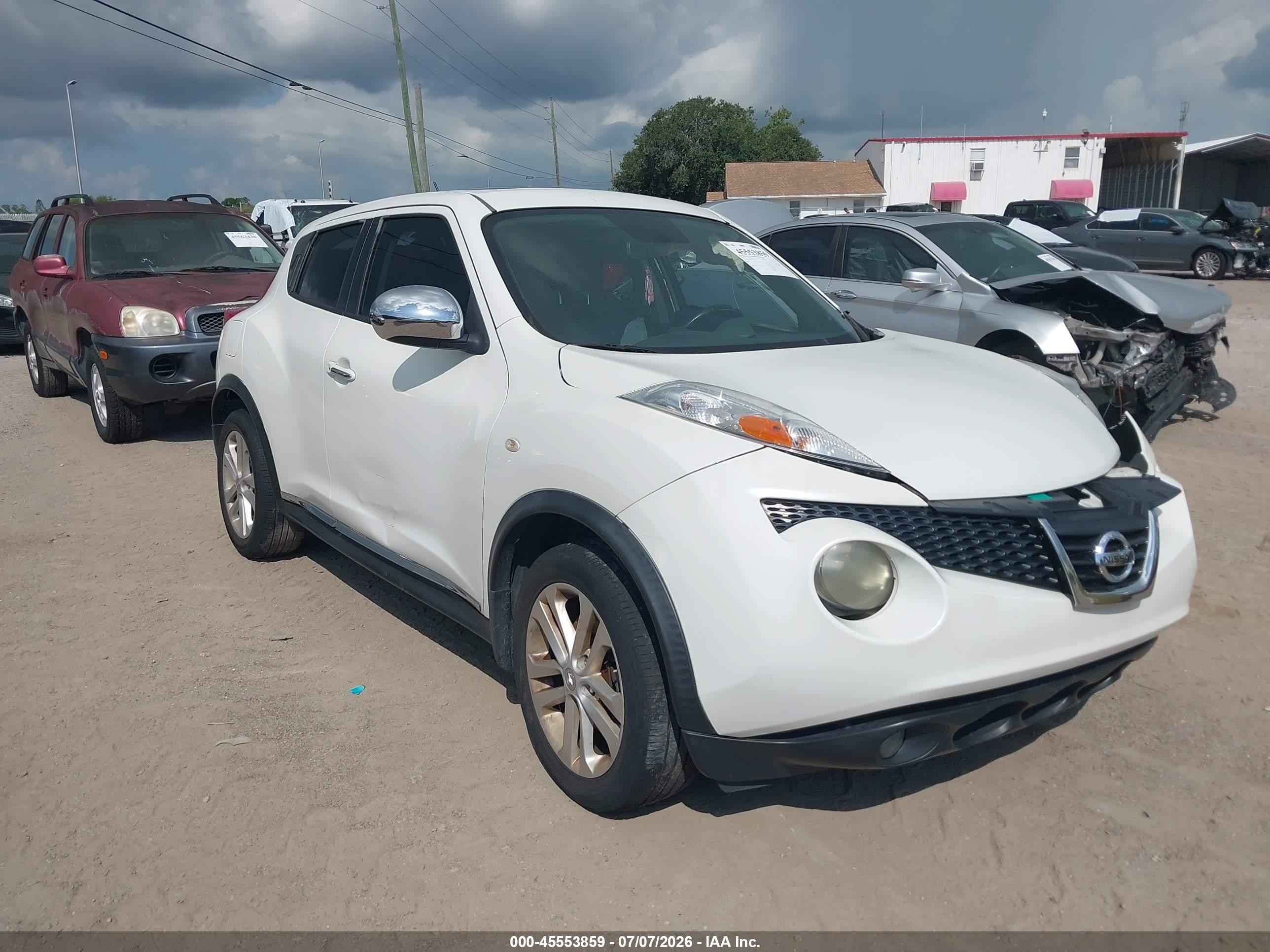 2013 Nissan Juke Sl White vin: JN8AF5MR2DT200220