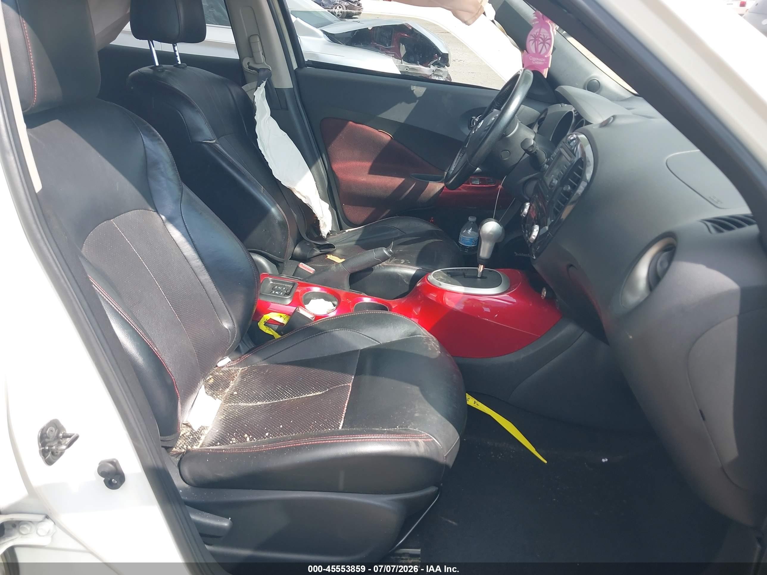 2013 Nissan Juke Sl White vin: JN8AF5MR2DT200220