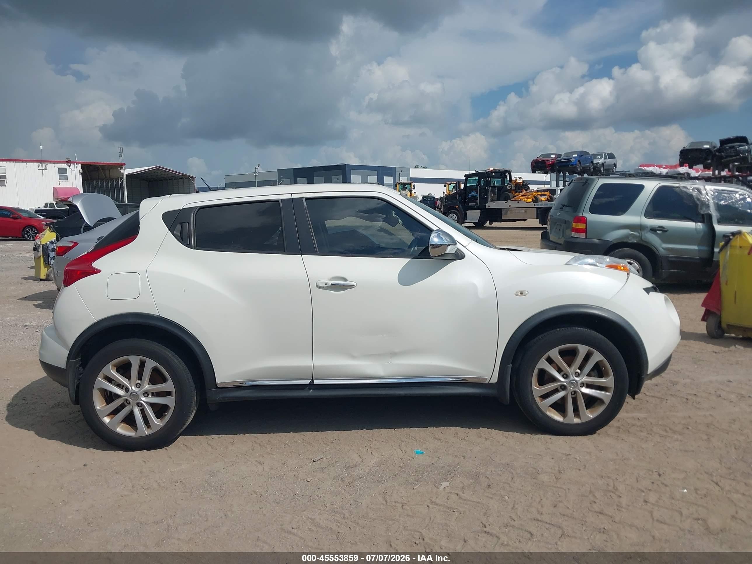 2013 Nissan Juke Sl White vin: JN8AF5MR2DT200220