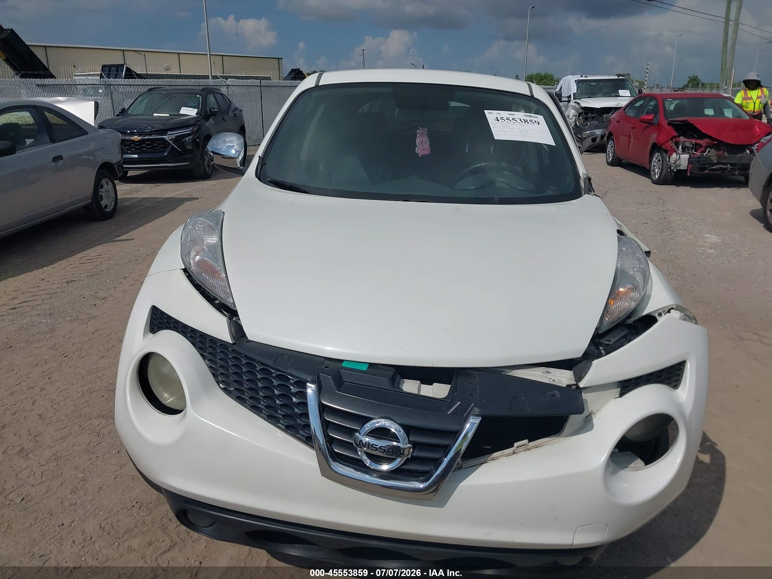2013 Nissan Juke Sl White vin: JN8AF5MR2DT200220