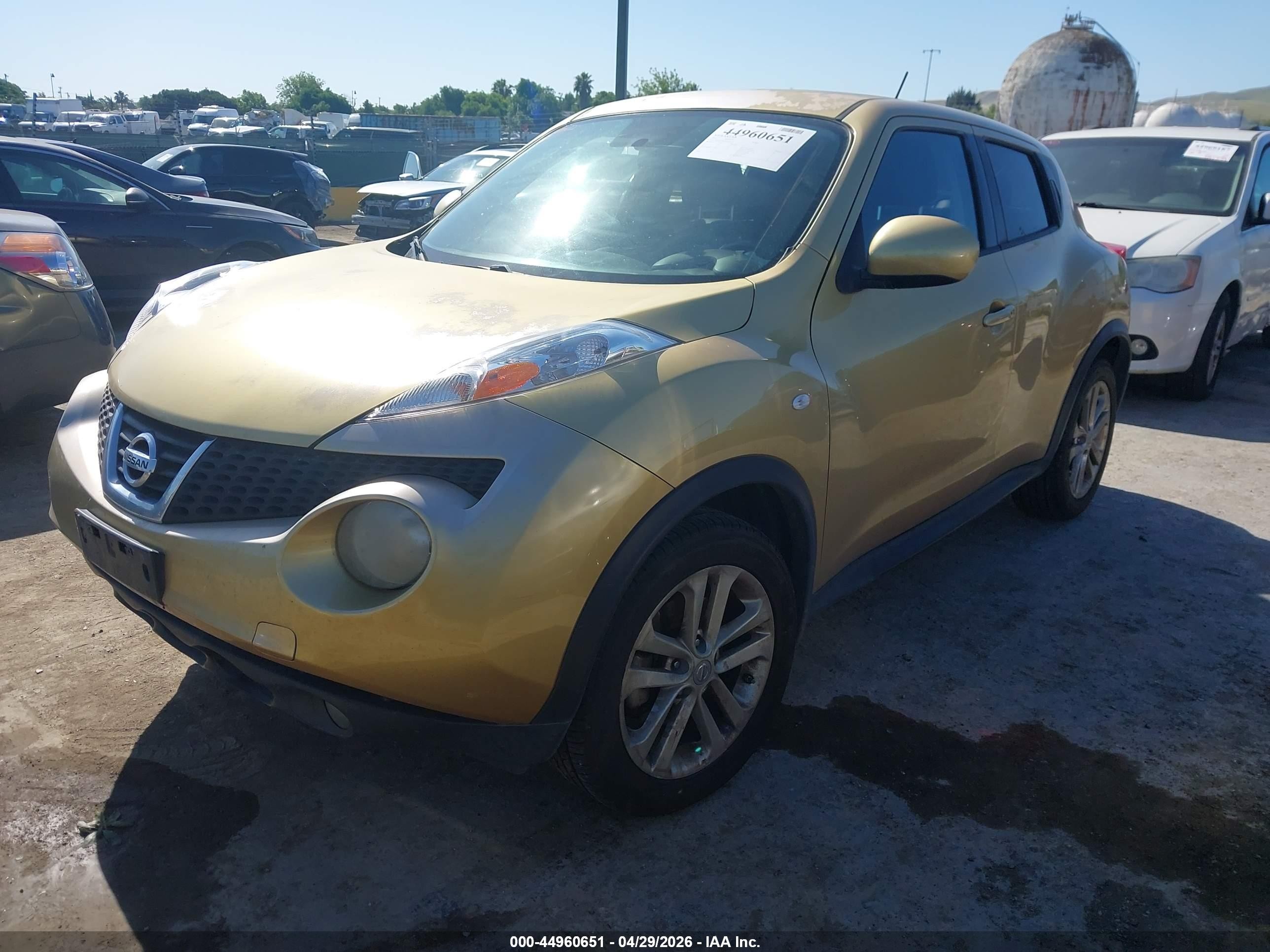 2013 Nissan Juke Sl Yellow vin: JN8AF5MR2DT208379