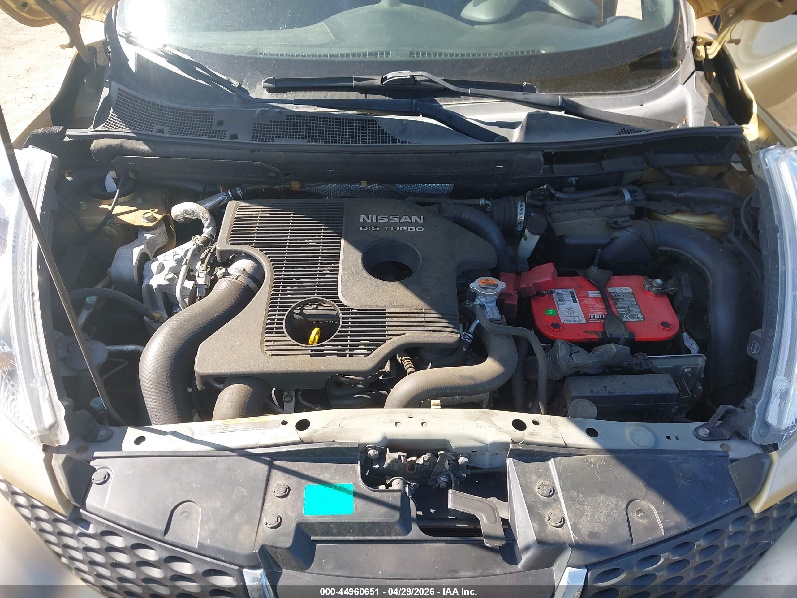 2013 Nissan Juke Sl Yellow vin: JN8AF5MR2DT208379