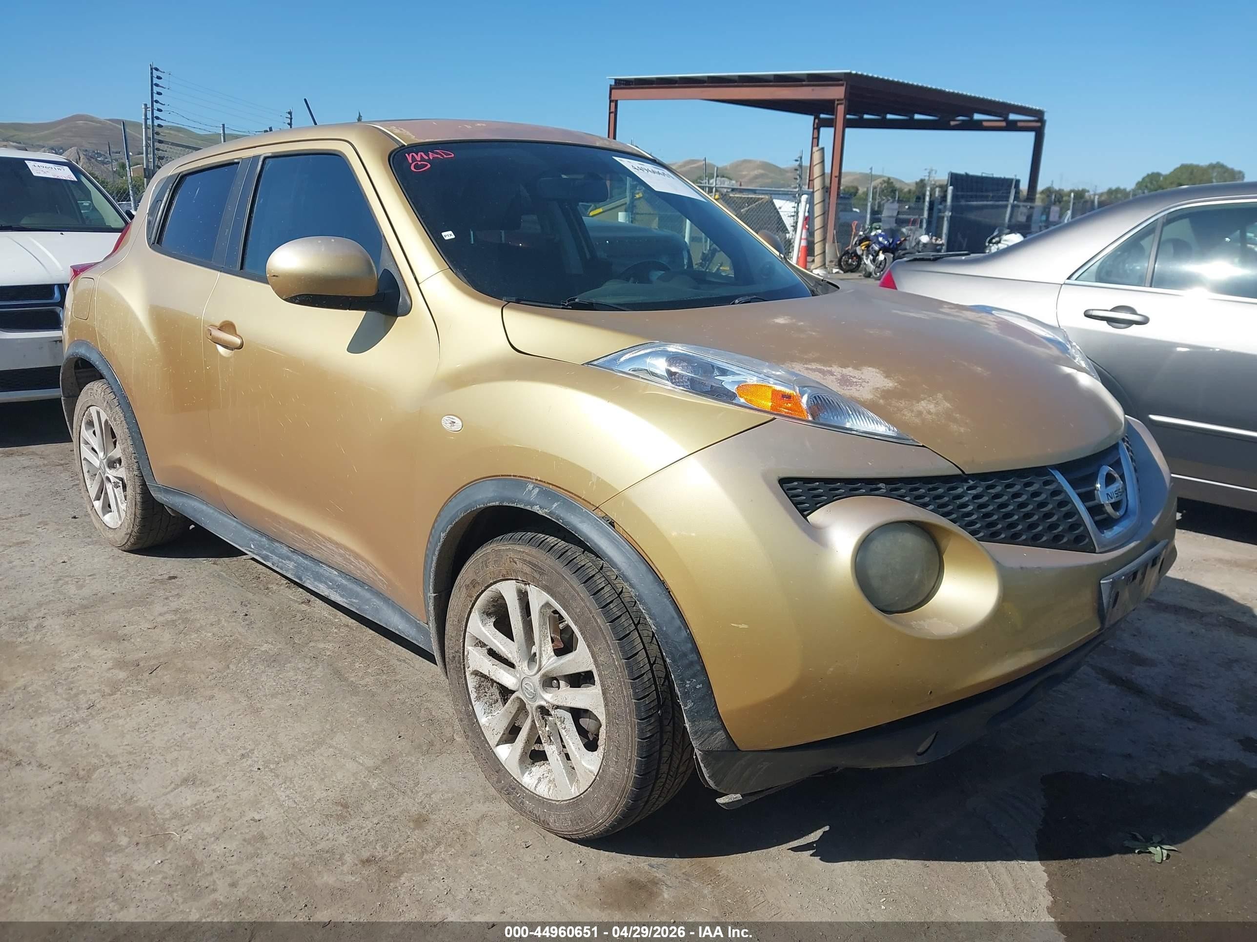 2013 Nissan Juke Sl Yellow vin: JN8AF5MR2DT208379