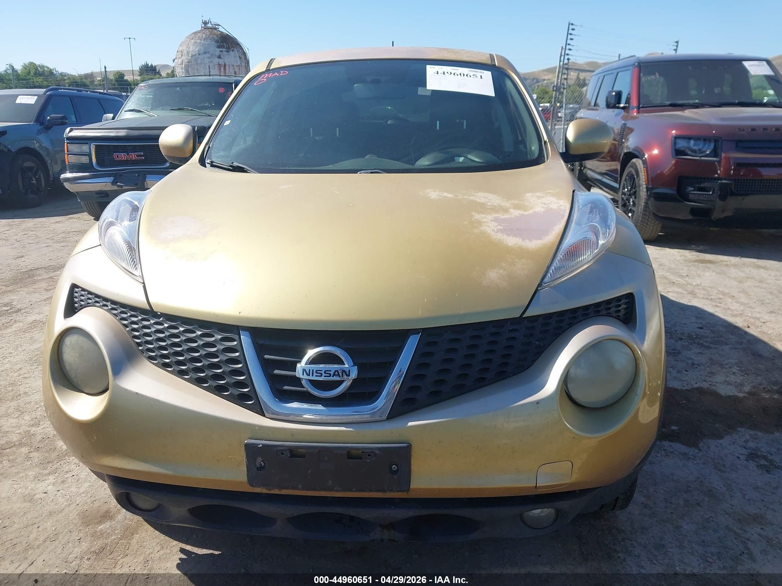 2013 Nissan Juke Sl Yellow vin: JN8AF5MR2DT208379