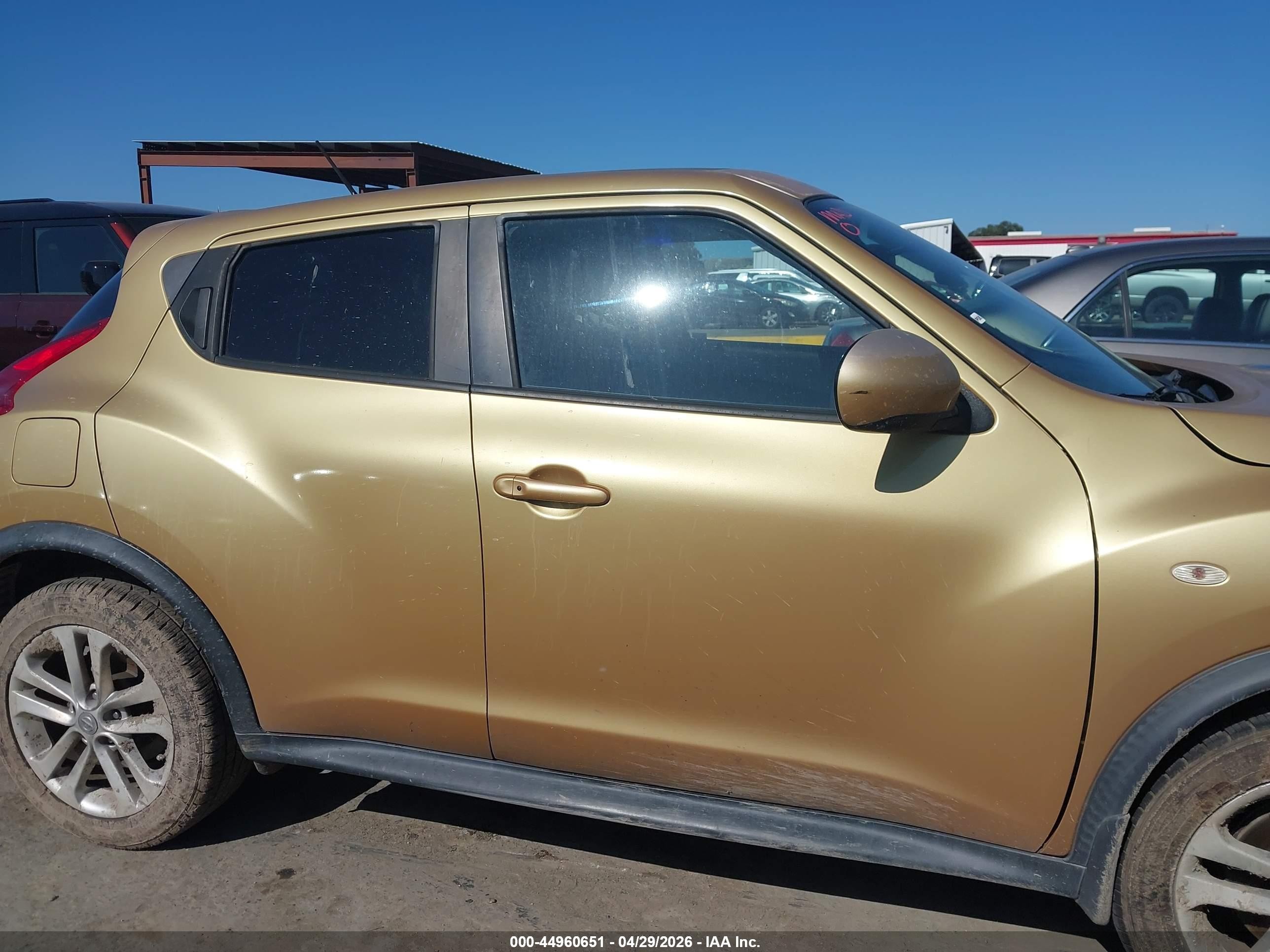 2013 Nissan Juke Sl Yellow vin: JN8AF5MR2DT208379