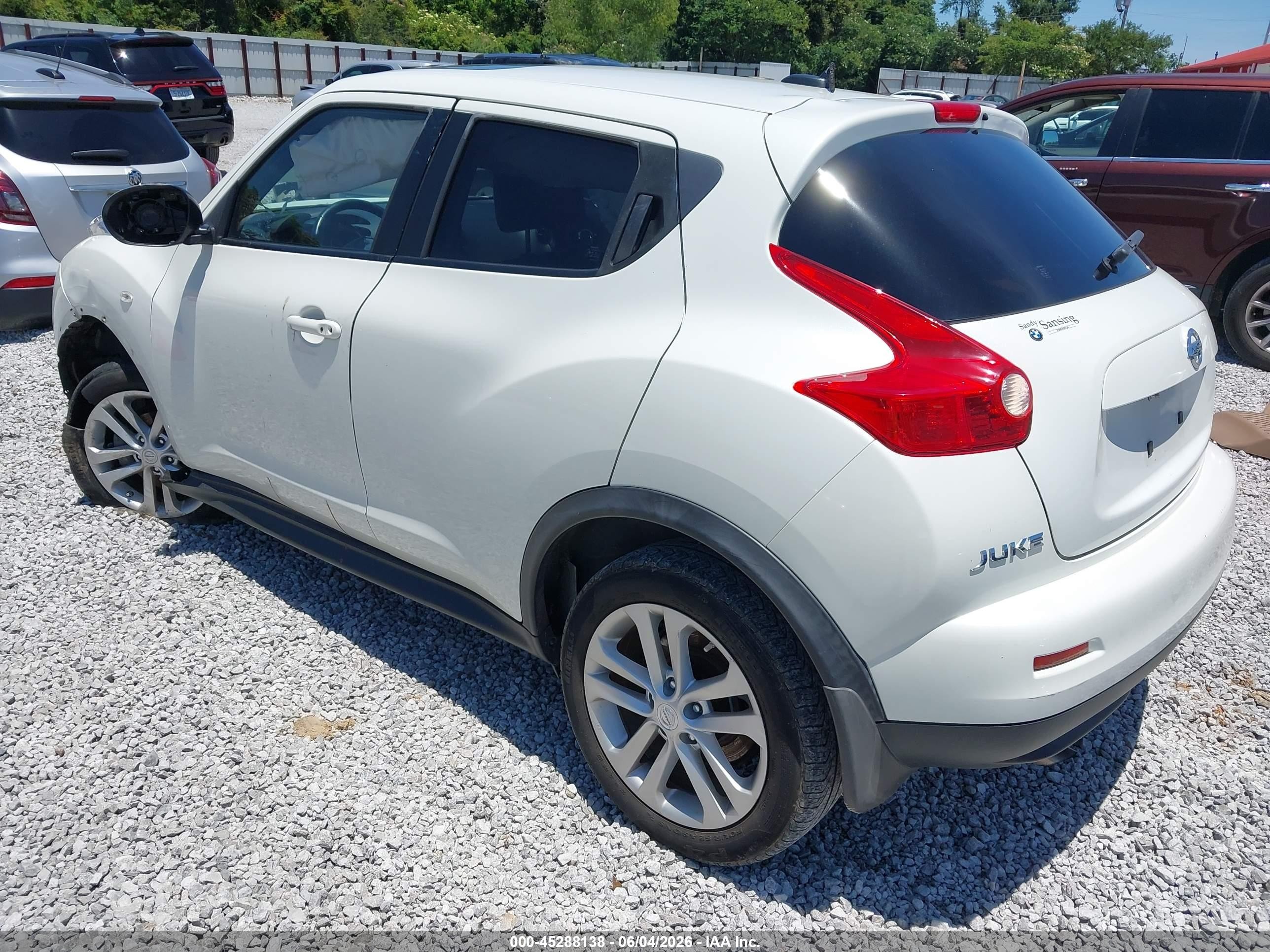 2013 Nissan Juke Sl White vin: JN8AF5MR2DT215882