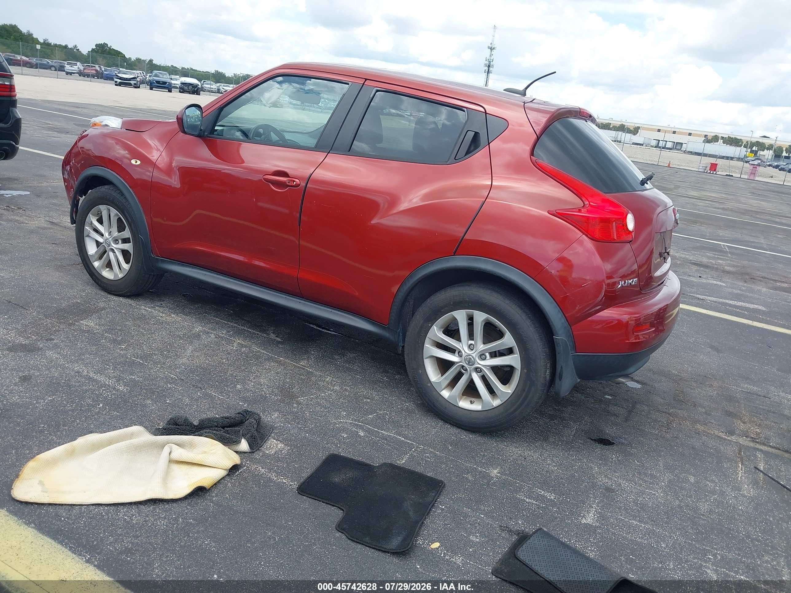 2014 Nissan Juke Sv Красный vin: JN8AF5MR2ET353374