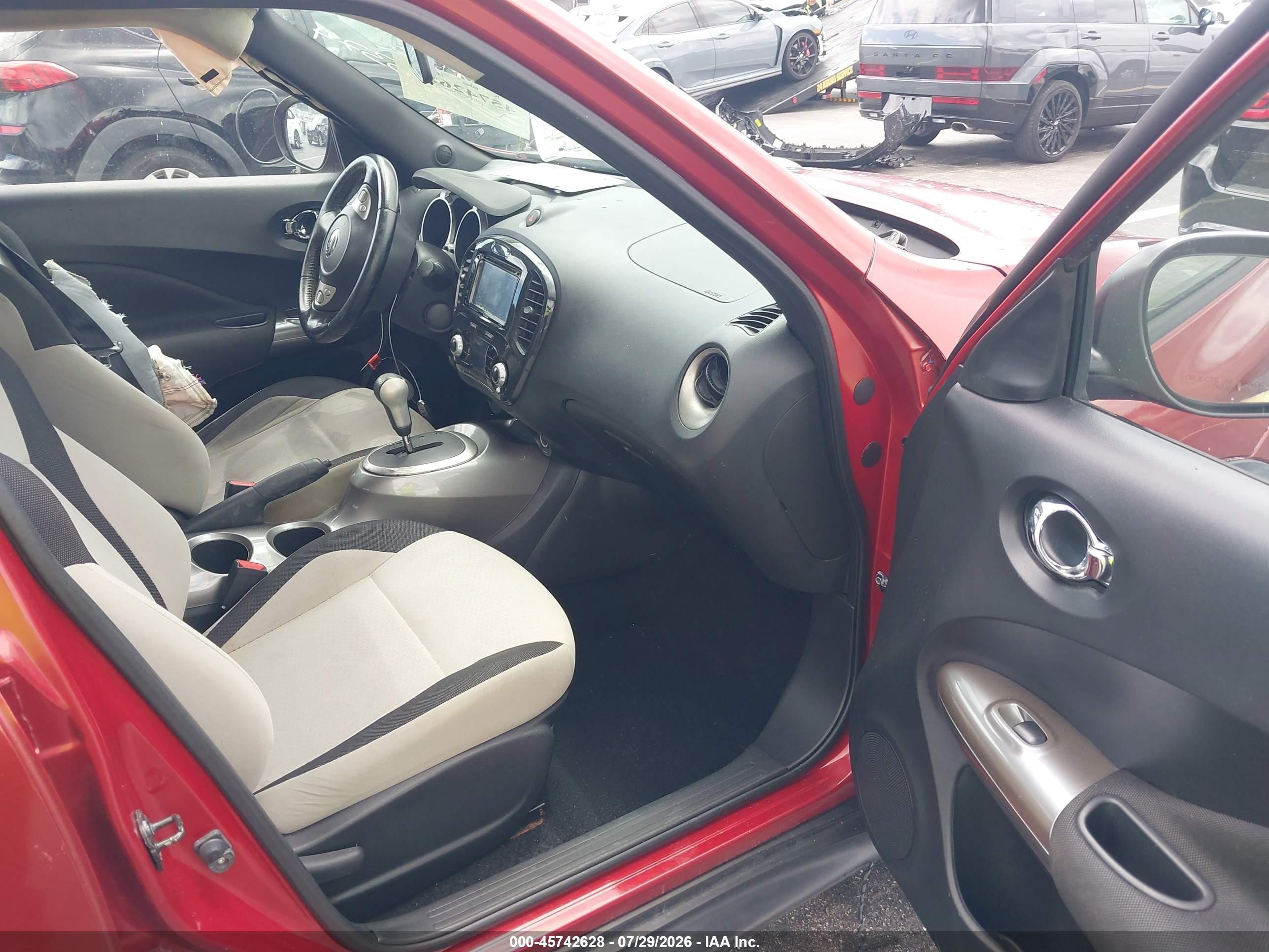 2014 Nissan Juke Sv Красный vin: JN8AF5MR2ET353374