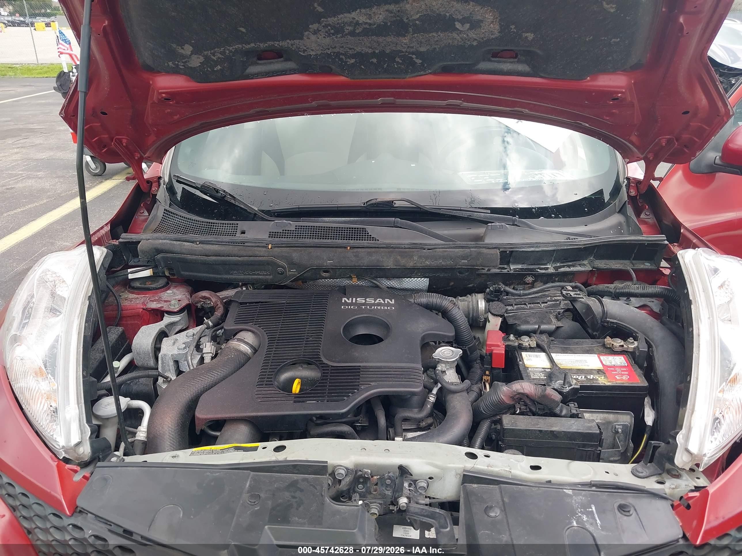 2014 Nissan Juke Sv Красный vin: JN8AF5MR2ET353374