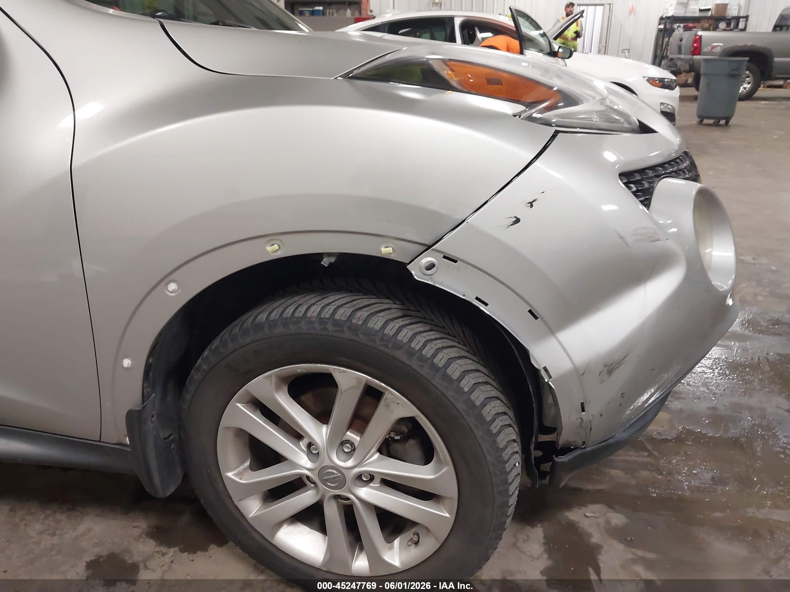 2015 Nissan Juke Sl Silver vin: JN8AF5MR2FT502383