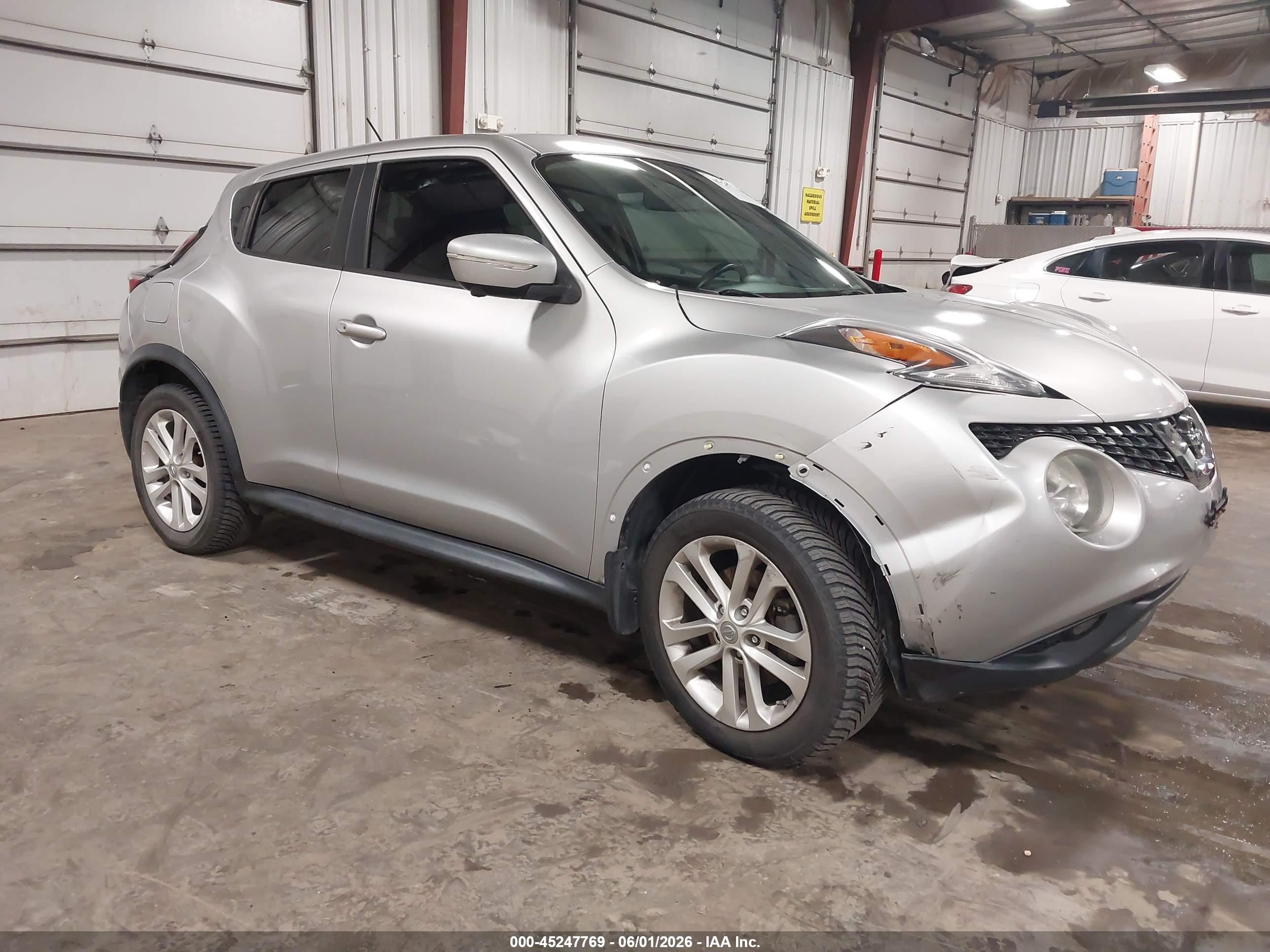 2015 Nissan Juke Sl Silver vin: JN8AF5MR2FT502383