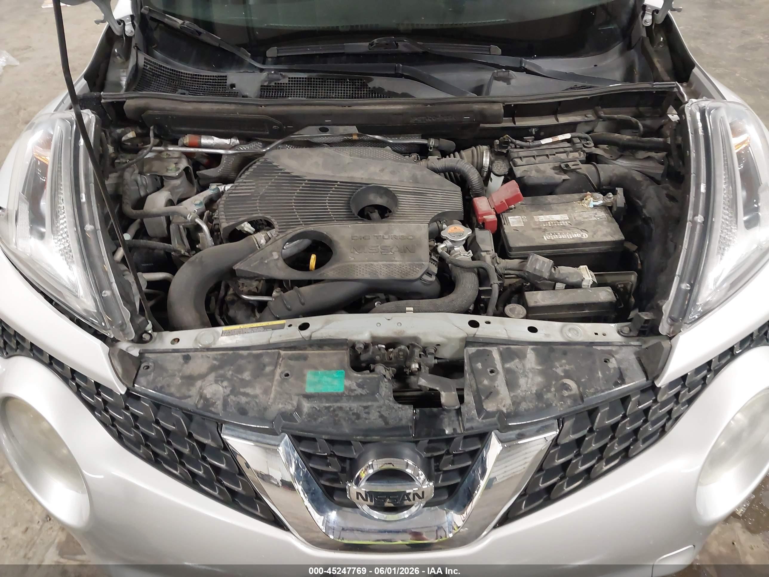 2015 Nissan Juke Sl Silver vin: JN8AF5MR2FT502383