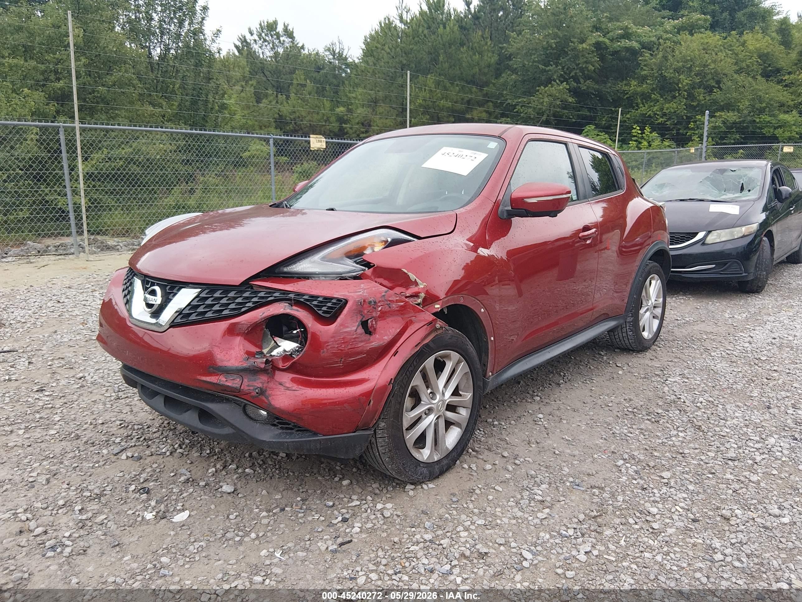 2015 Nissan Juke Sl Red vin: JN8AF5MR2FT502660