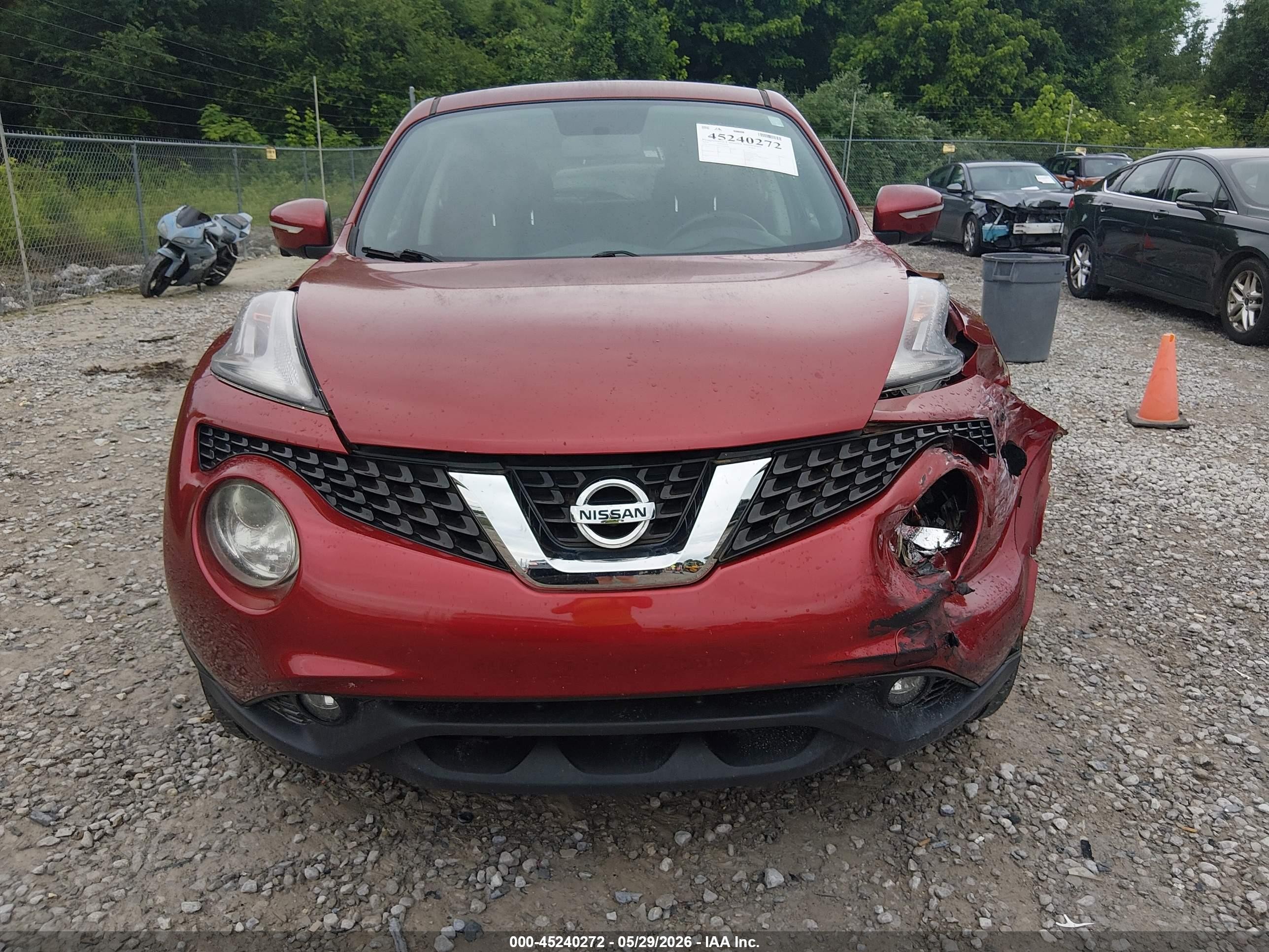 2015 Nissan Juke Sl Red vin: JN8AF5MR2FT502660