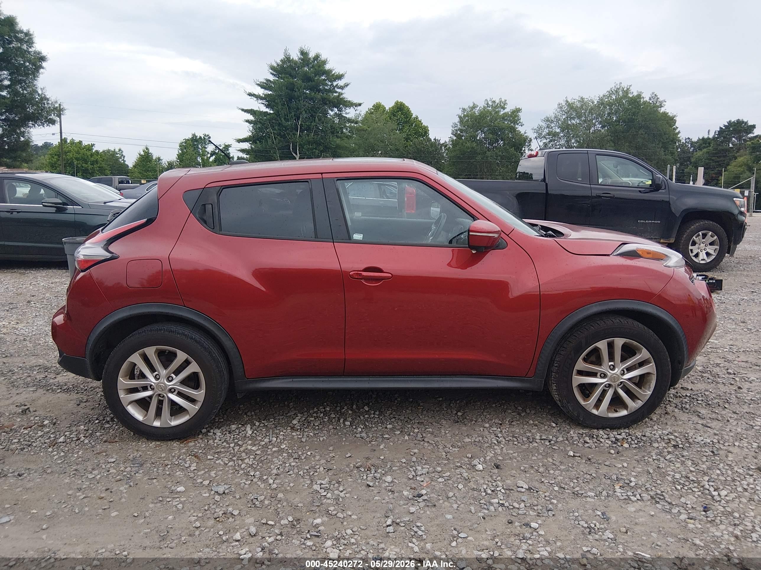 2015 Nissan Juke Sl Red vin: JN8AF5MR2FT502660