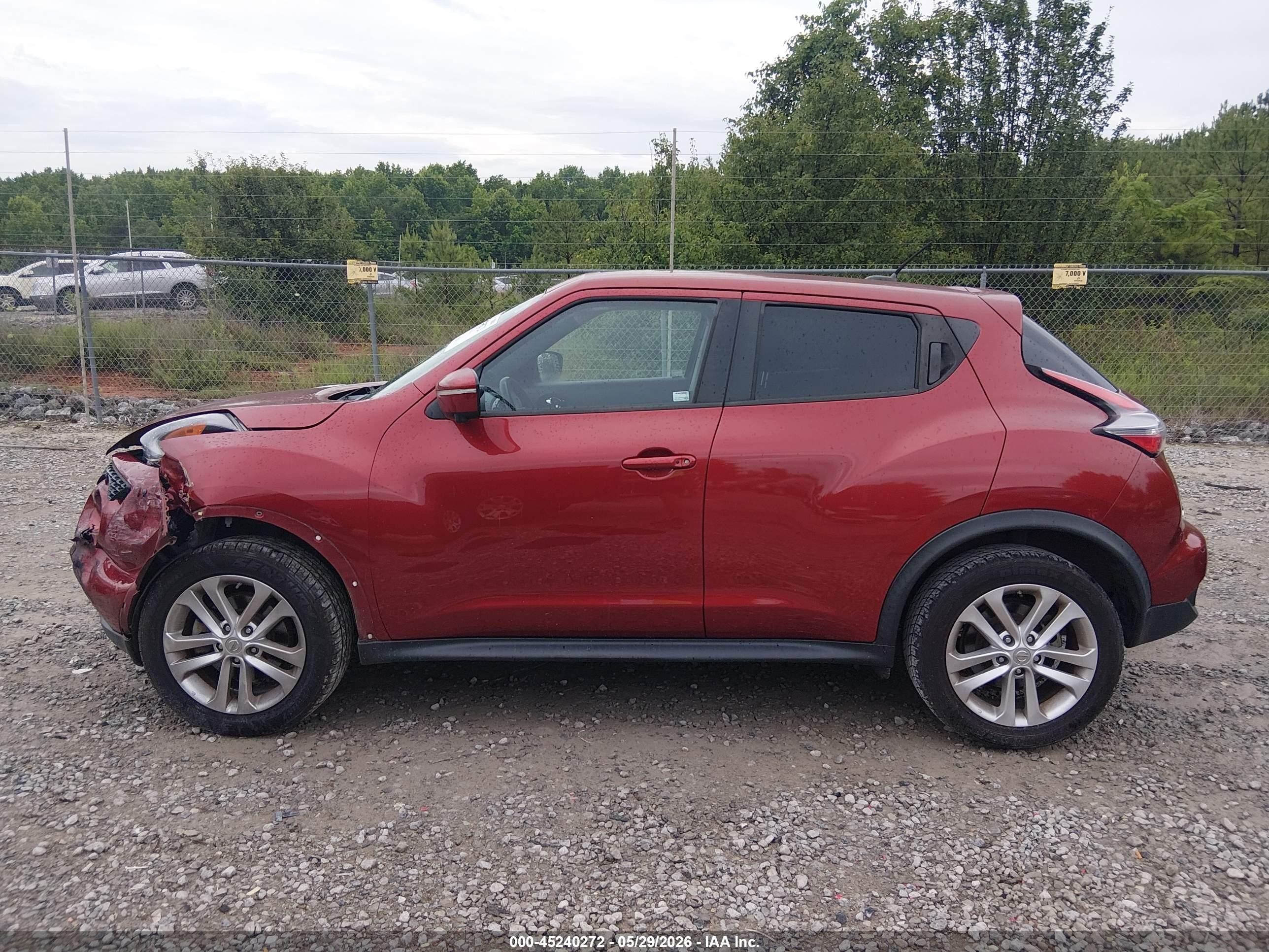 2015 Nissan Juke Sl Red vin: JN8AF5MR2FT502660