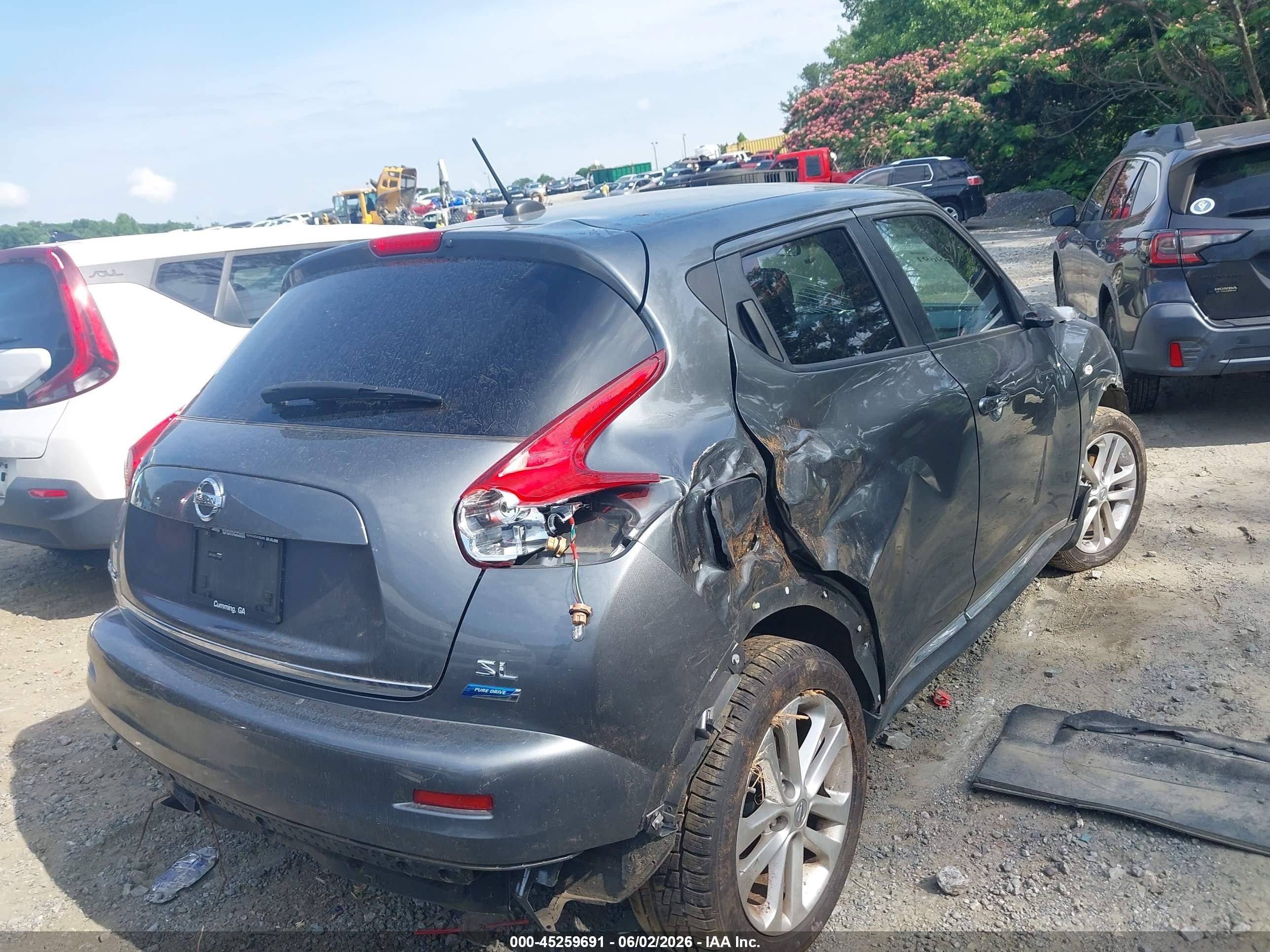 2012 Nissan Juke Sl Gray vin: JN8AF5MR3CT108337