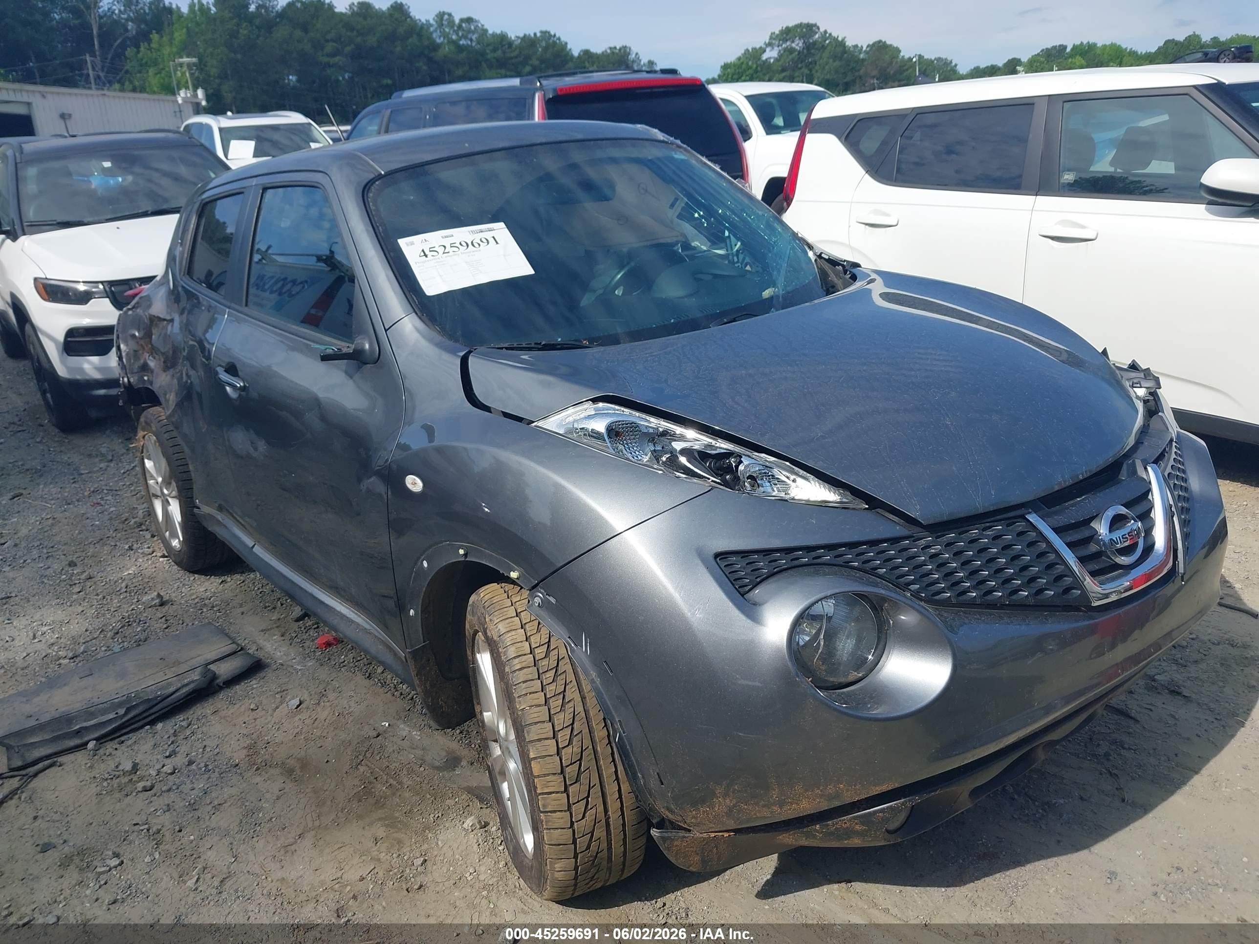 2012 Nissan Juke Sl Gray vin: JN8AF5MR3CT108337