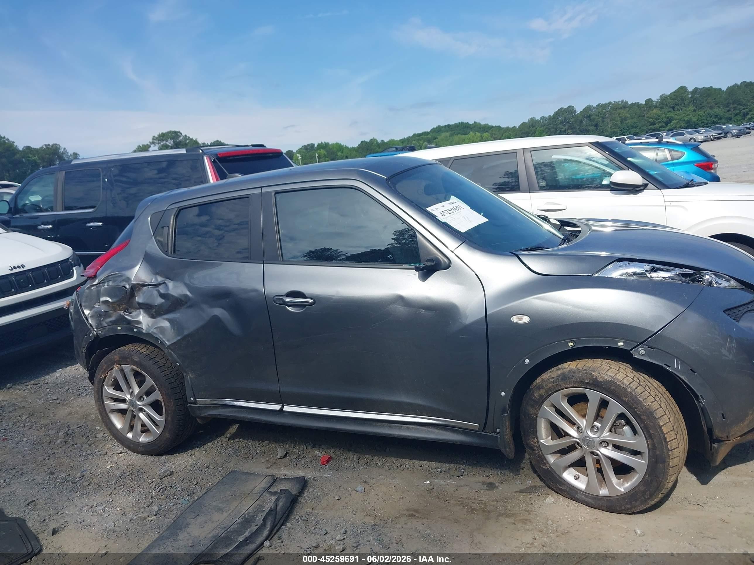 2012 Nissan Juke Sl Gray vin: JN8AF5MR3CT108337