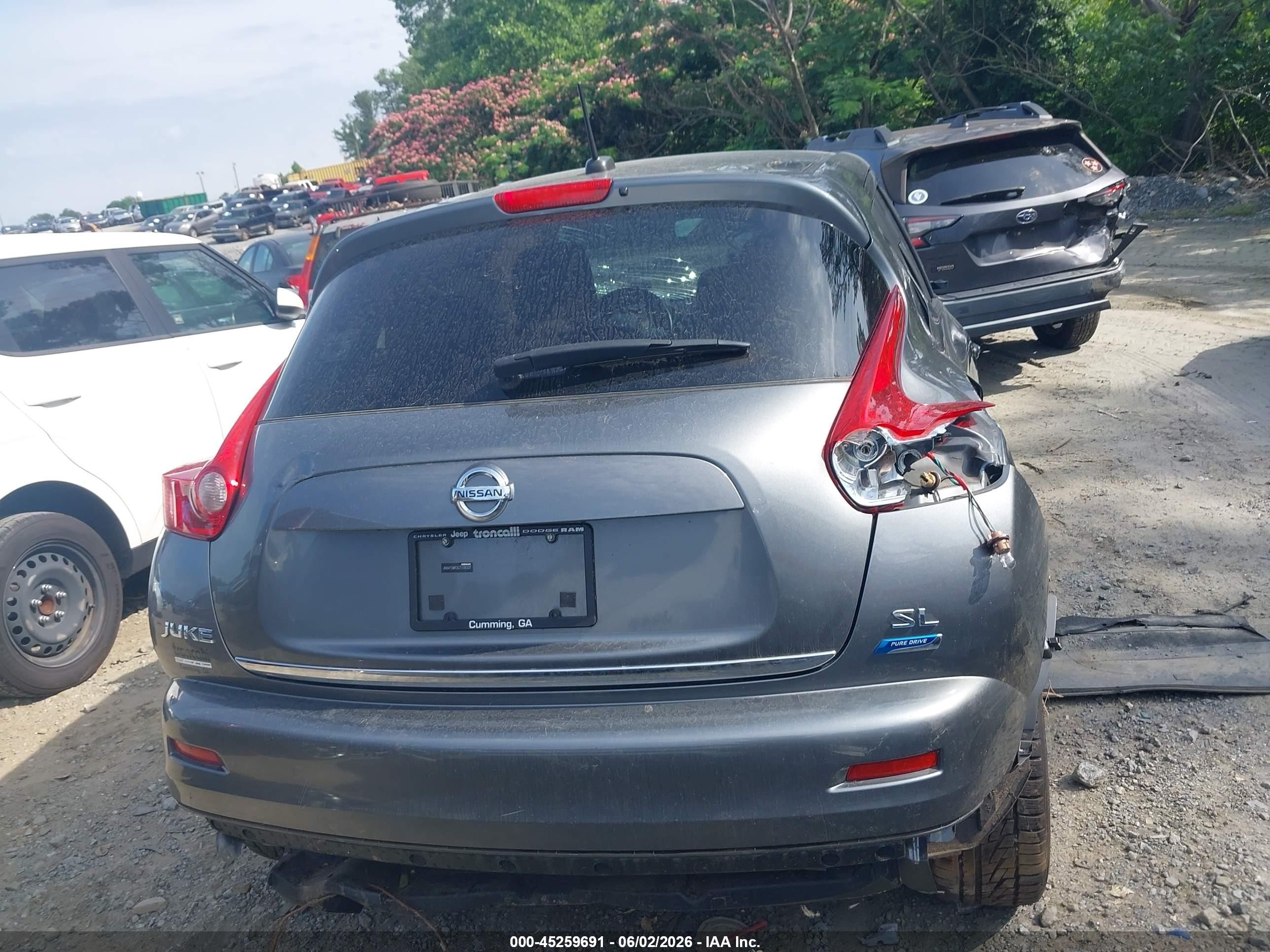 2012 Nissan Juke Sl Gray vin: JN8AF5MR3CT108337
