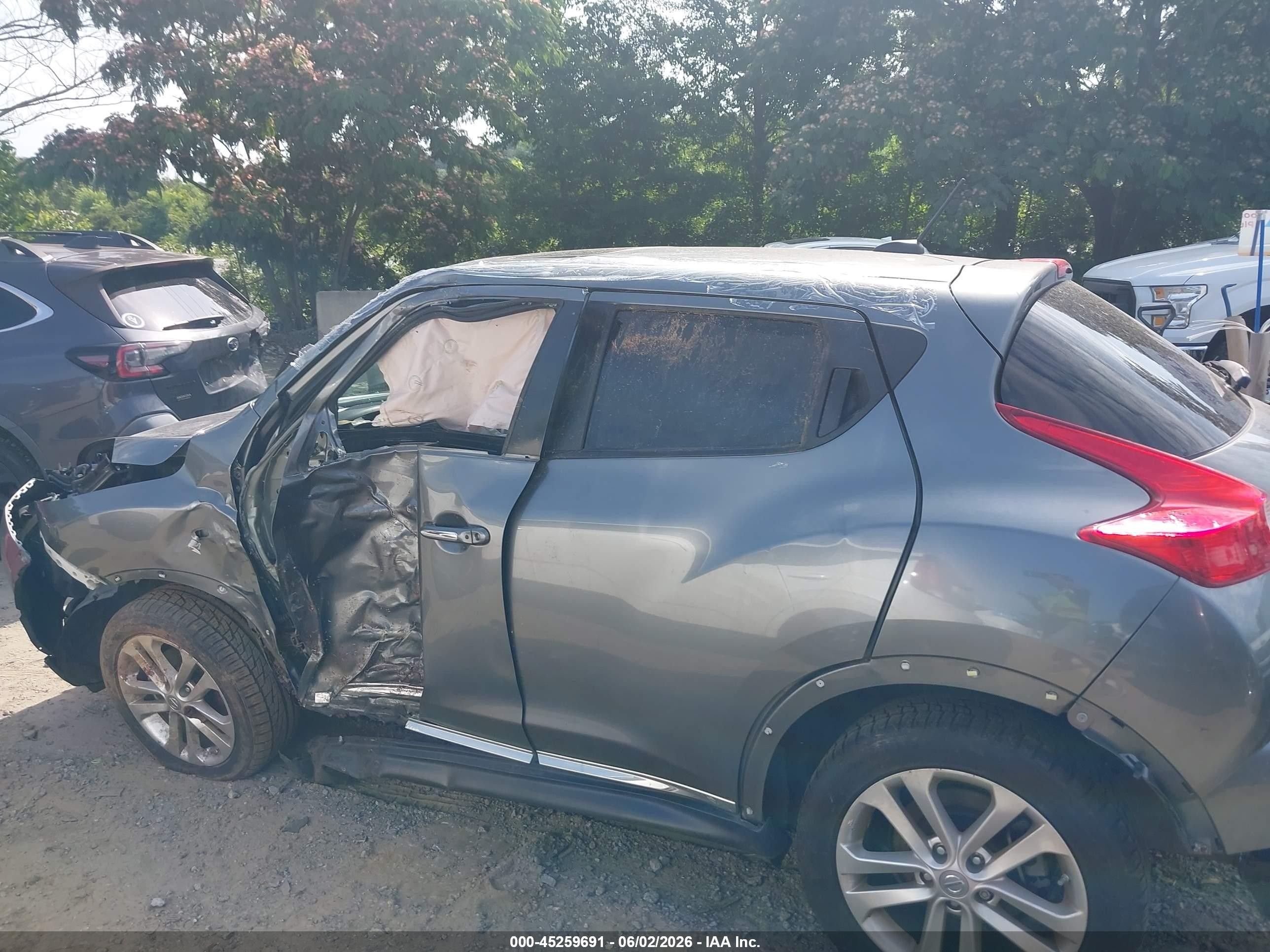 2012 Nissan Juke Sl Gray vin: JN8AF5MR3CT108337