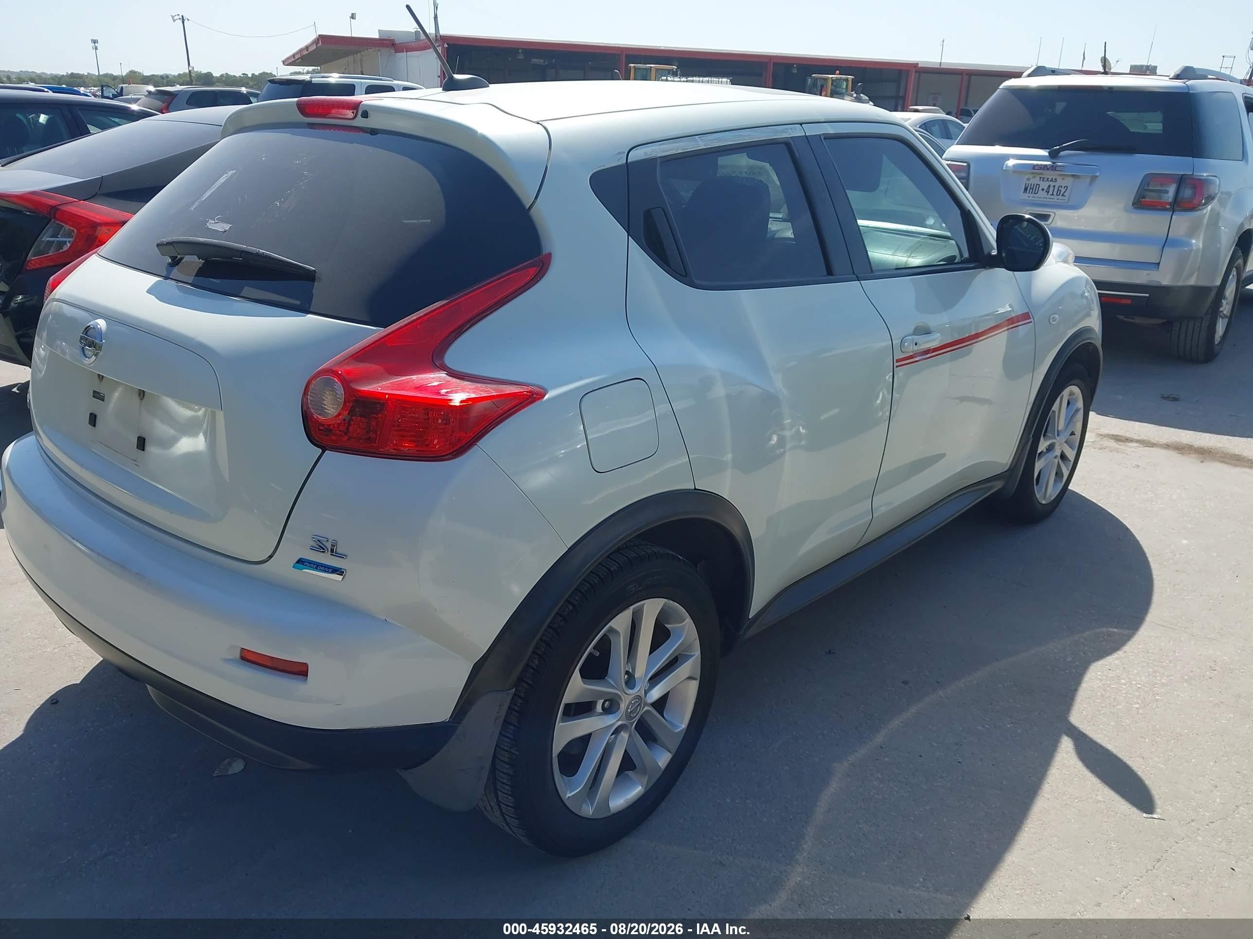 2012 Nissan Juke Sl White vin: JN8AF5MR3CT116132