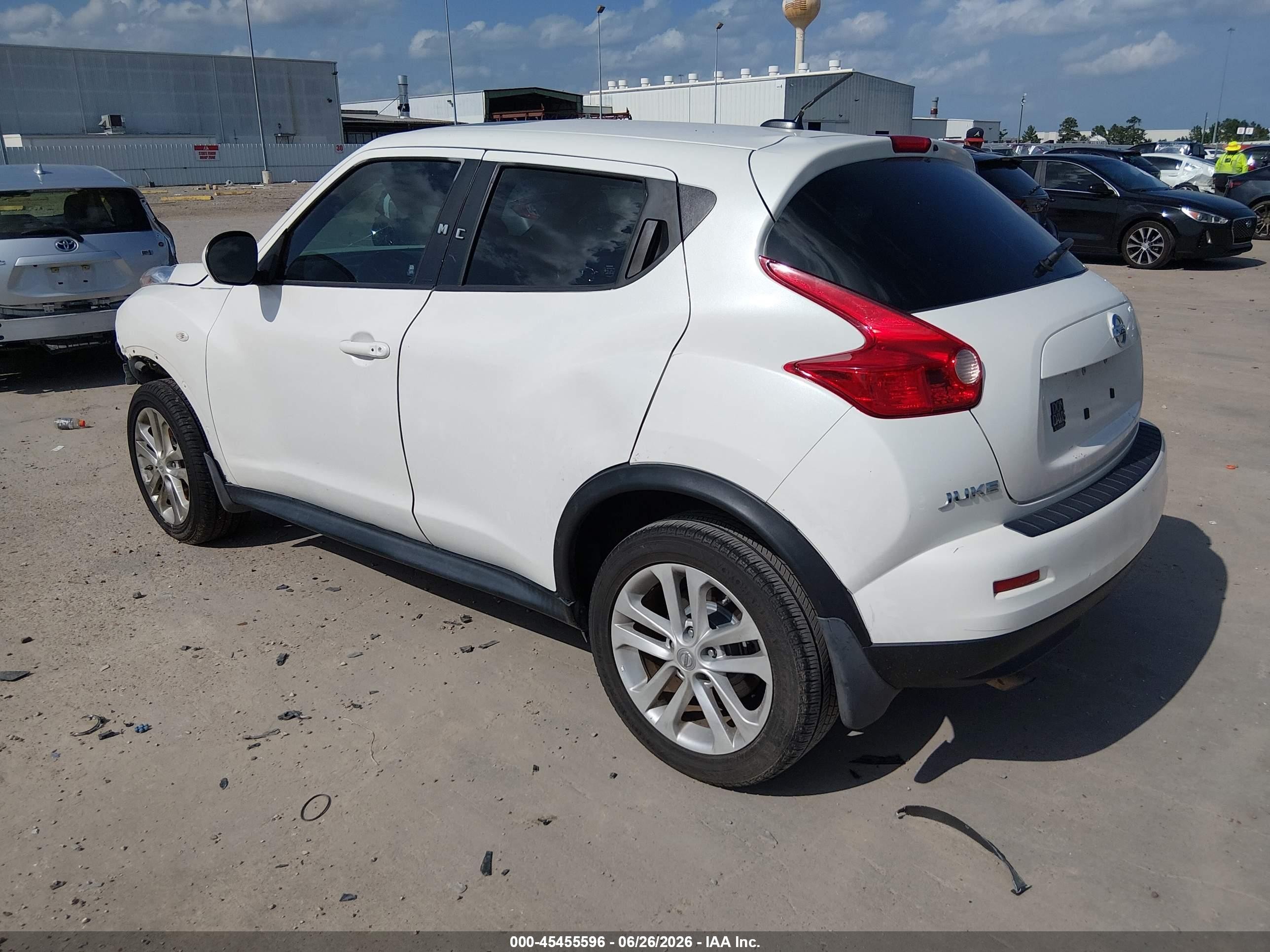 2013 Nissan Juke Sv White vin: JN8AF5MR3DT204177