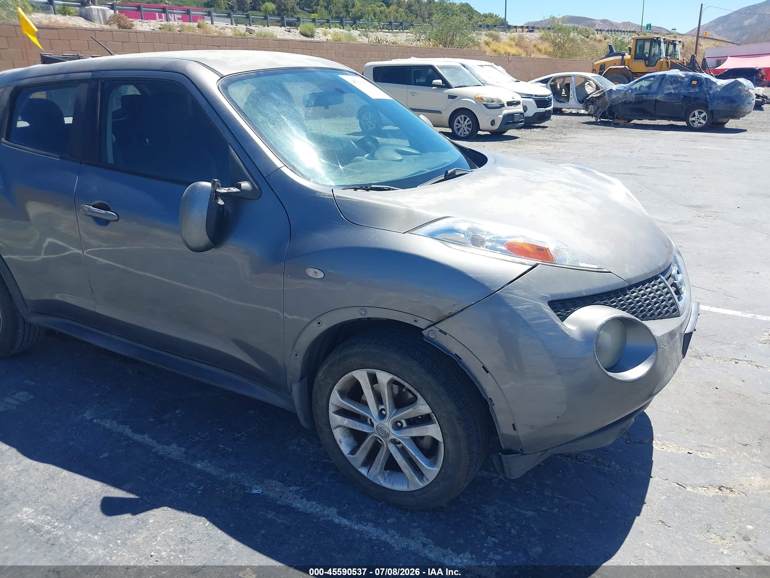 2013 Nissan Juke S Серый vin: JN8AF5MR3DT213302