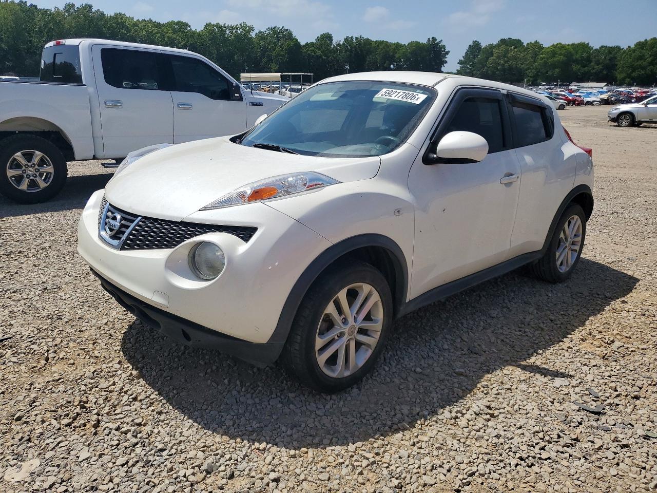 2013 Nissan Juke S White vin: JN8AF5MR3DT222596