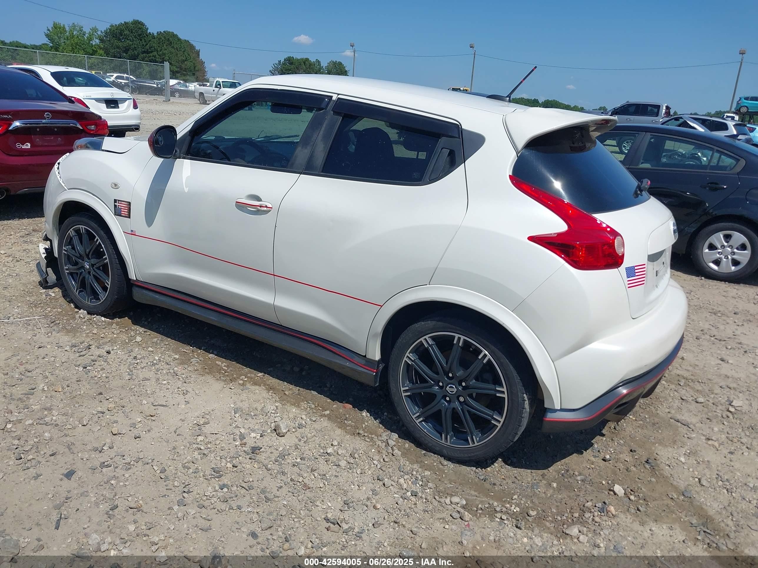 2013 Nissan Juke Nismo White vin: JN8AF5MR3DT226387